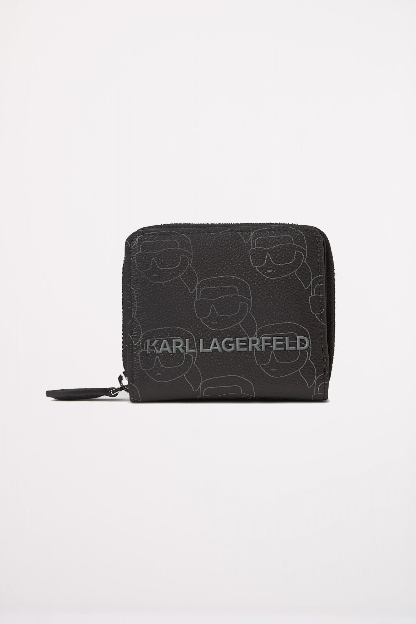 KARL LAGERFELD IKON MONO CC MD BFLD WLLT en color NEGRO (1)