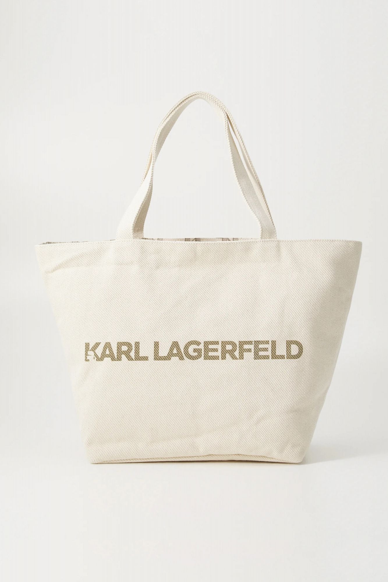 KARL LAGERFELD K MONOGRAM REVERSIBLE SHOP en color BEIS (1)