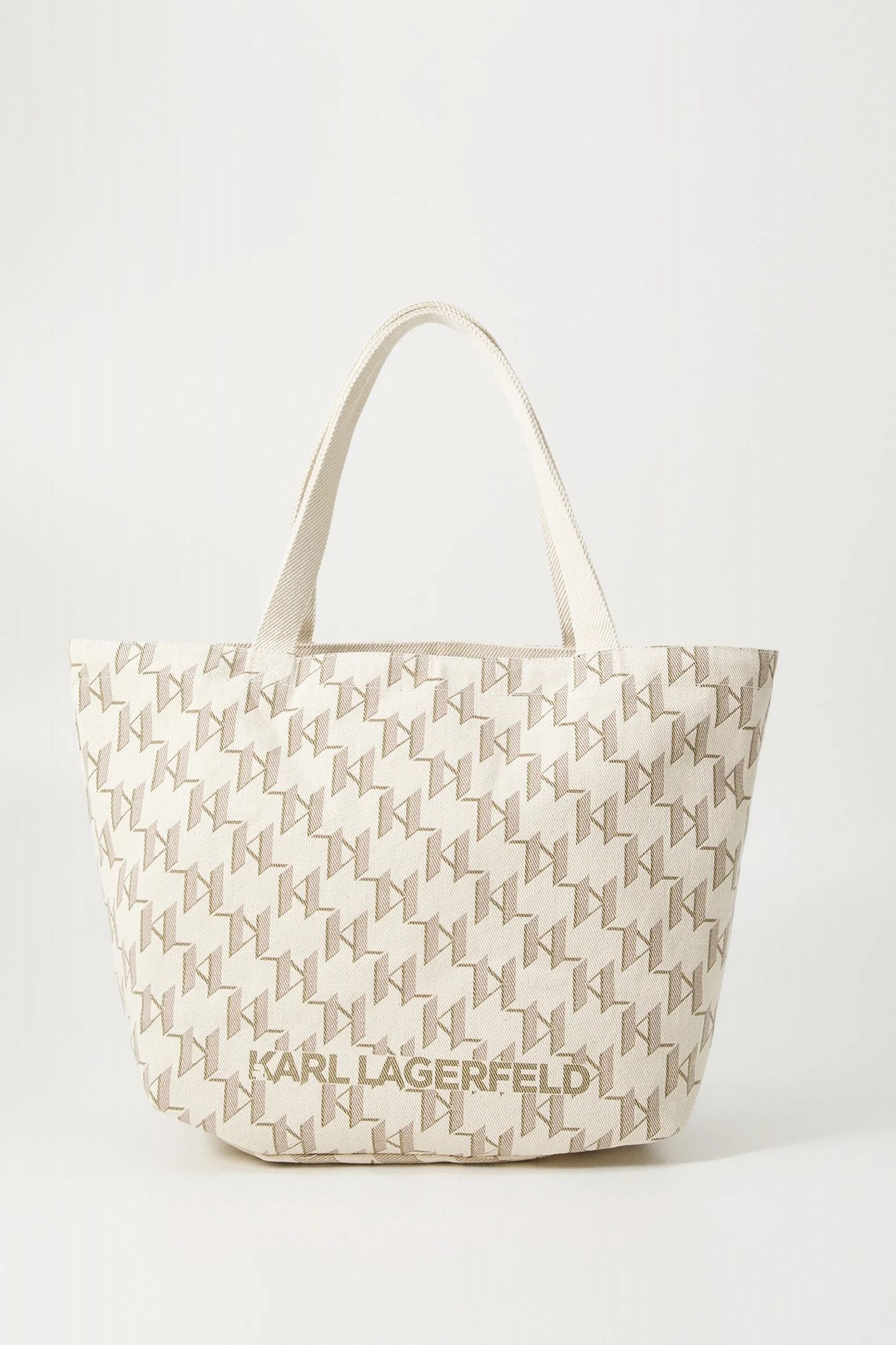 KARL LAGERFELD K MONOGRAM REVERSIBLE SHOP en color BEIS (2)