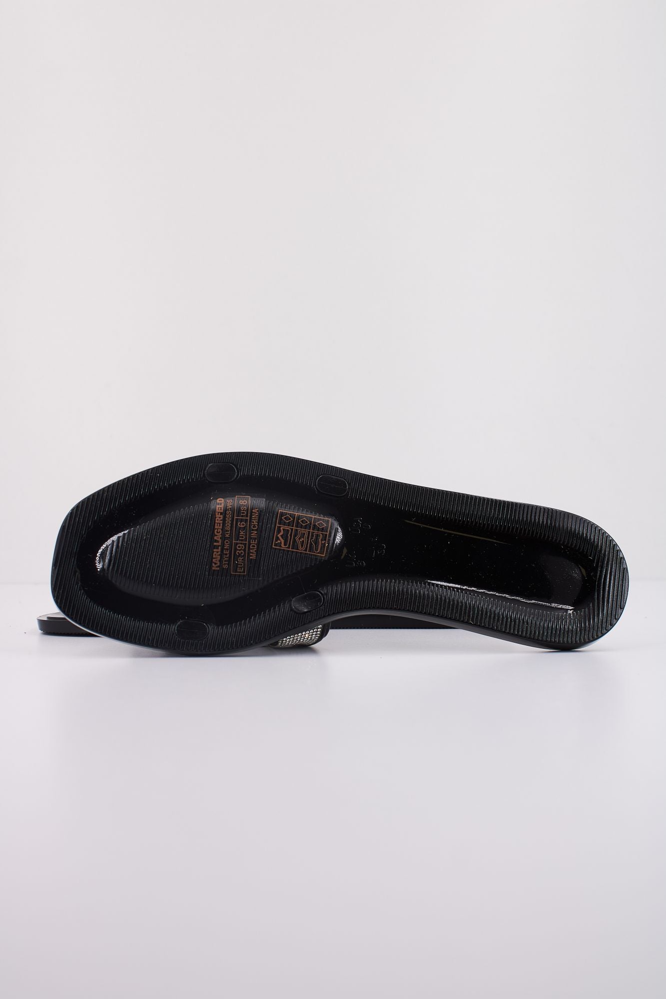 KARL LAGERFELD JELLY III SPARKLE CUT-OUT en color NEGRO (5)