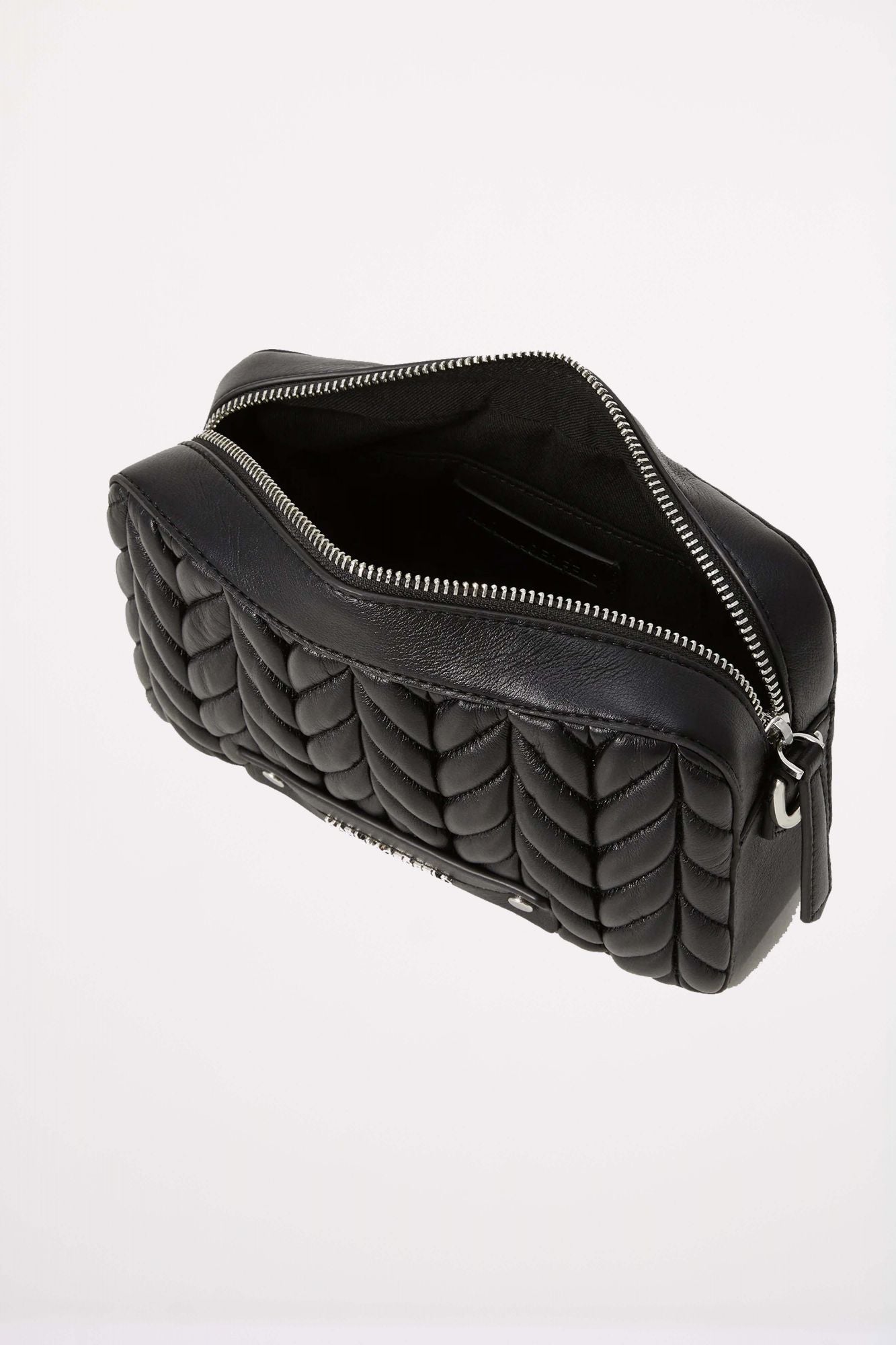 KARL LAGERFELD K WEAVE CAMERA BAG en color NEGRO (4)