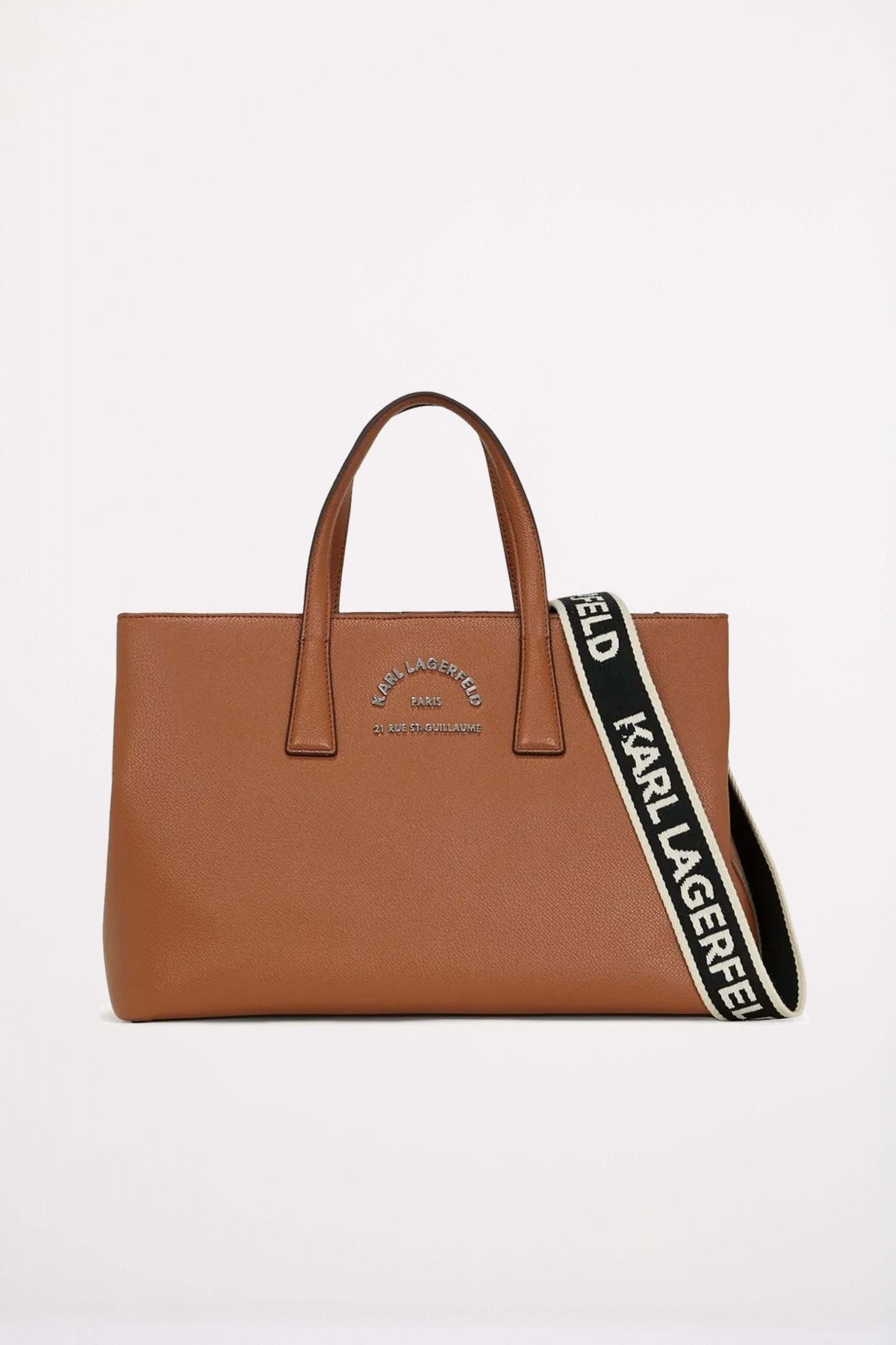 KARL LAGERFELD K RSG METAL SATCHEL en color MARRON (1)