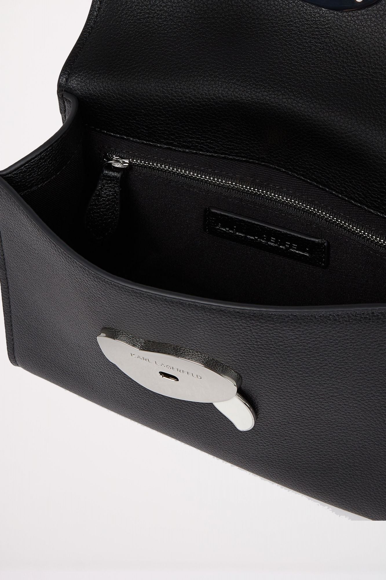 KARL LAGERFELD IKON GRAINY NS CROSSBODY en color NEGRO (3)