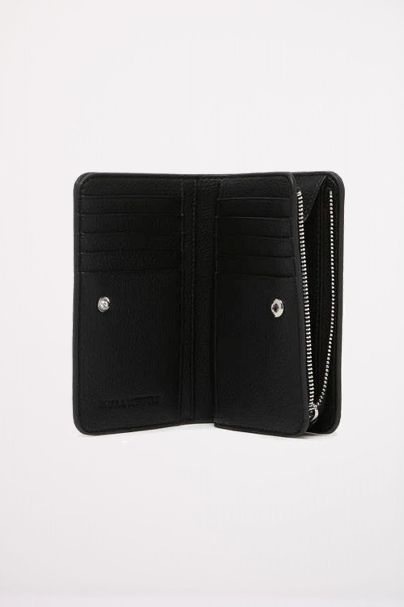 KARL LAGERFELD IKON GRAINY MD ZA WALLET en color NEGRO (3)