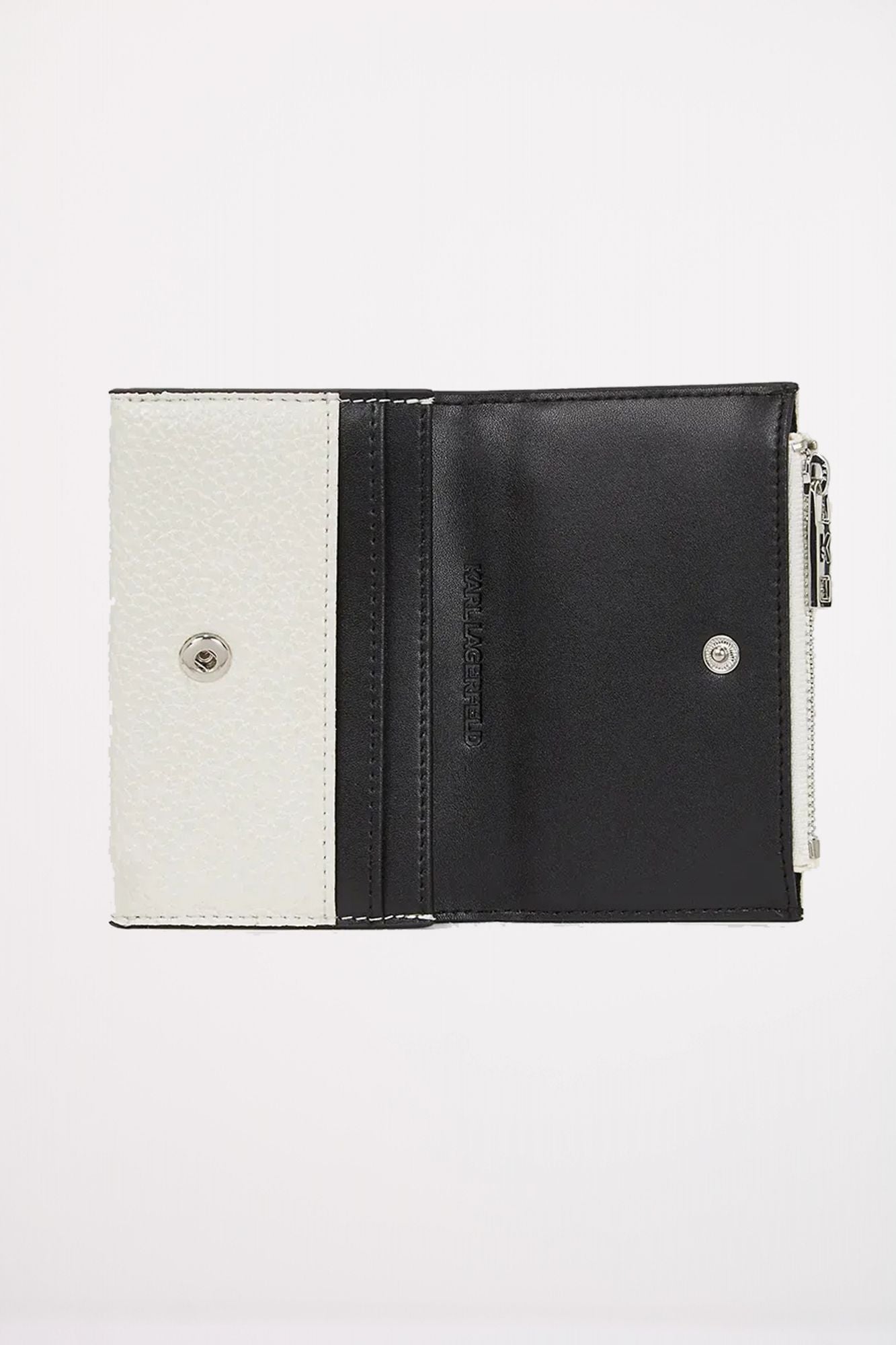 KARL LAGERFELD K SKUARE SM BF WALLET GRAI en color BLANCO (3)