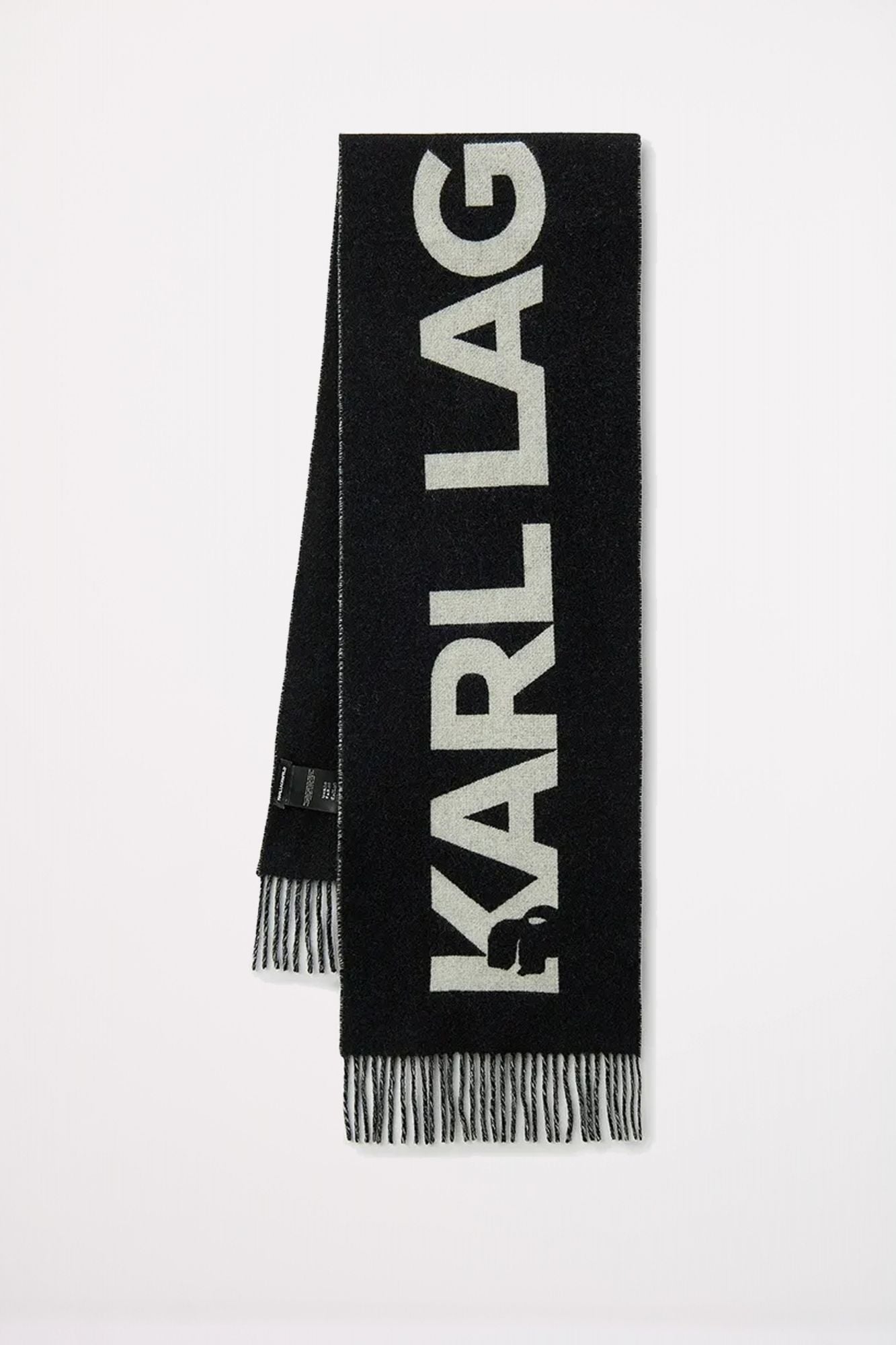KARL LAGERFELD K ESEENTIAL WOVE SCARF en color NEGRO (1)