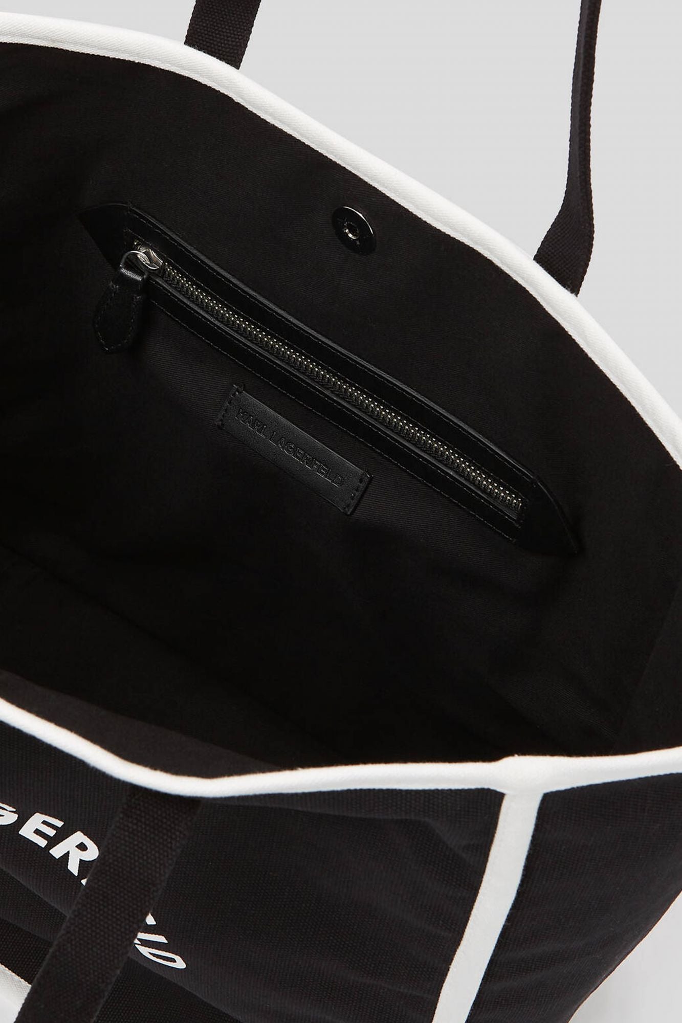 KARL LAGERFELD A3W50018 K RSG CANVAS BW SHOPPER en color NEGRO (3)