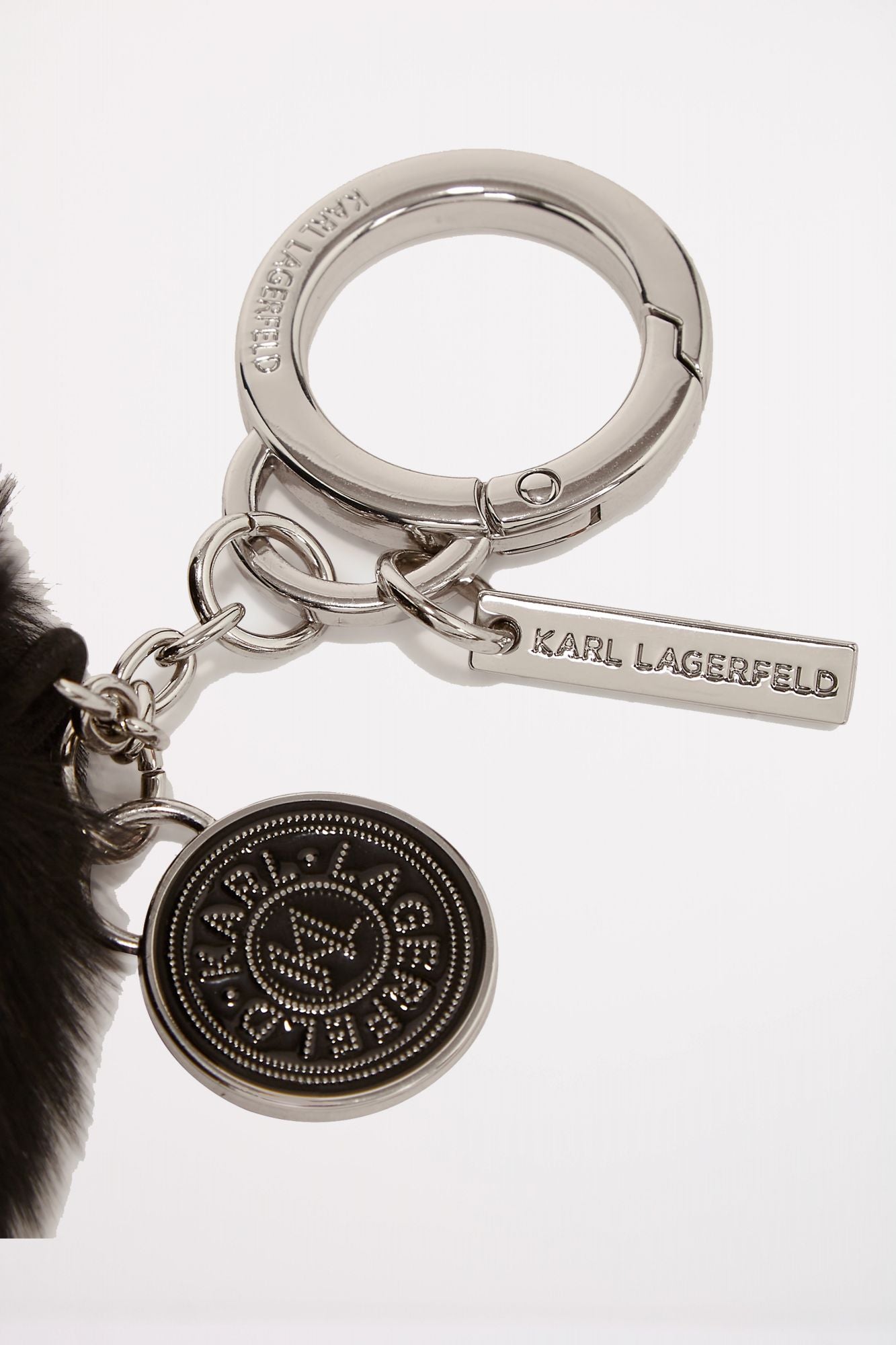 KARL LAGERFELD  K RSG CIRCLE FAUX FUR KEYC  en color NEGRO (2)