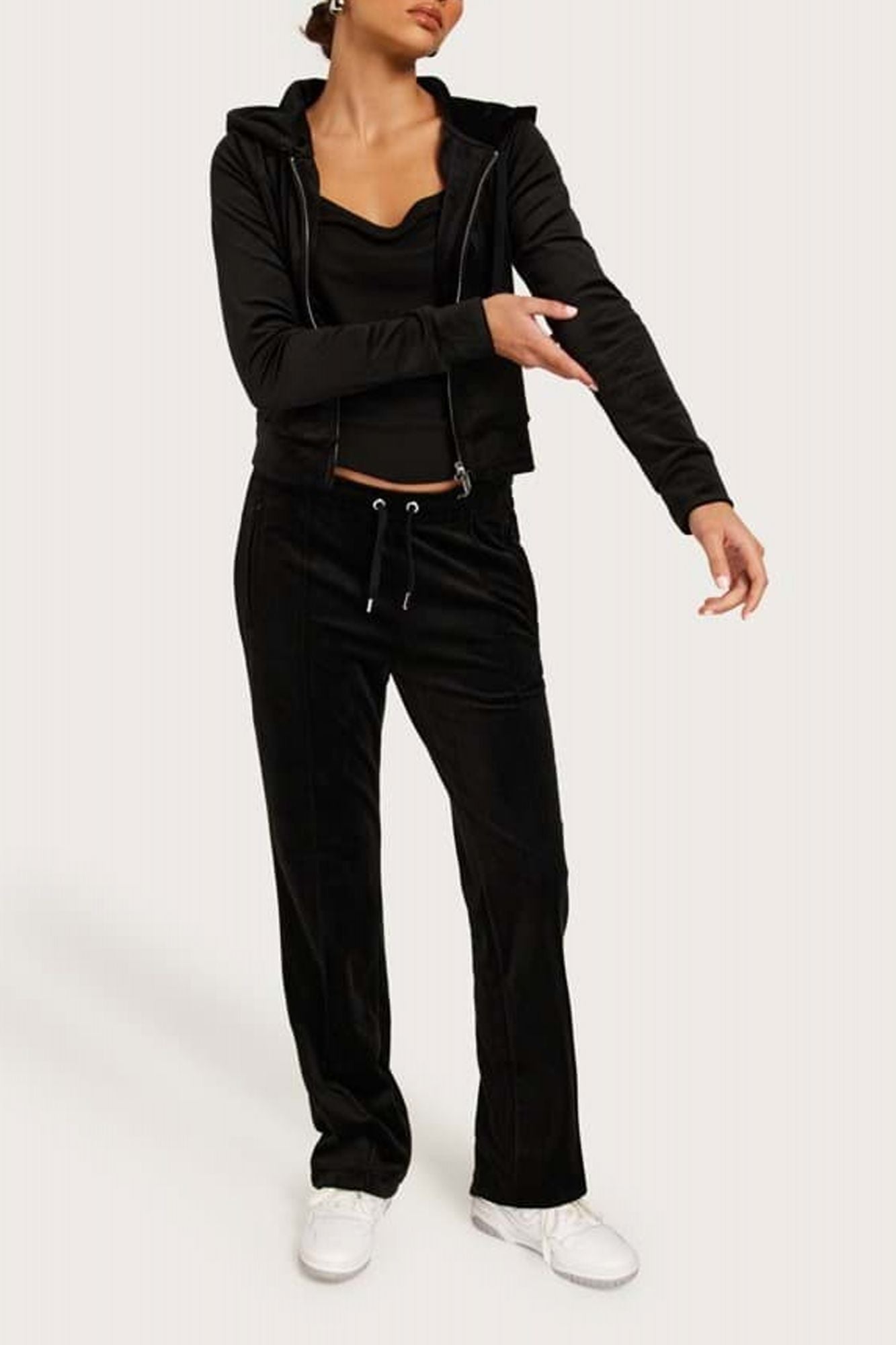 JUICY COUTURE MADISON HOODIES CLA en color NEGRO (4)