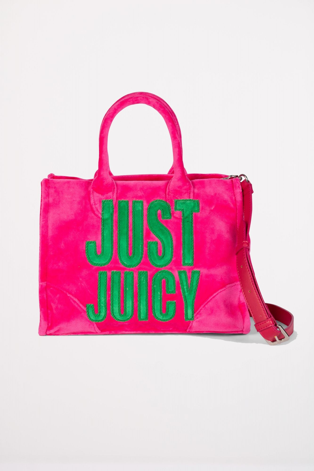 JUICY COUTURE IRIS PATCH VELVET M en color ROSA (1)