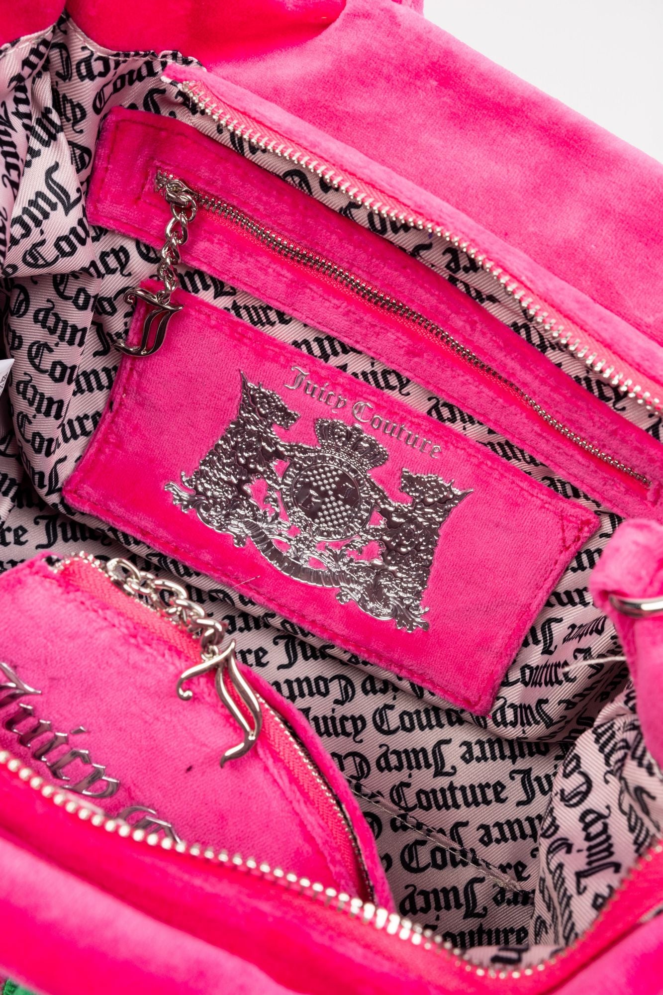 JUICY COUTURE IRIS PATCH VELVET M en color ROSA (3)