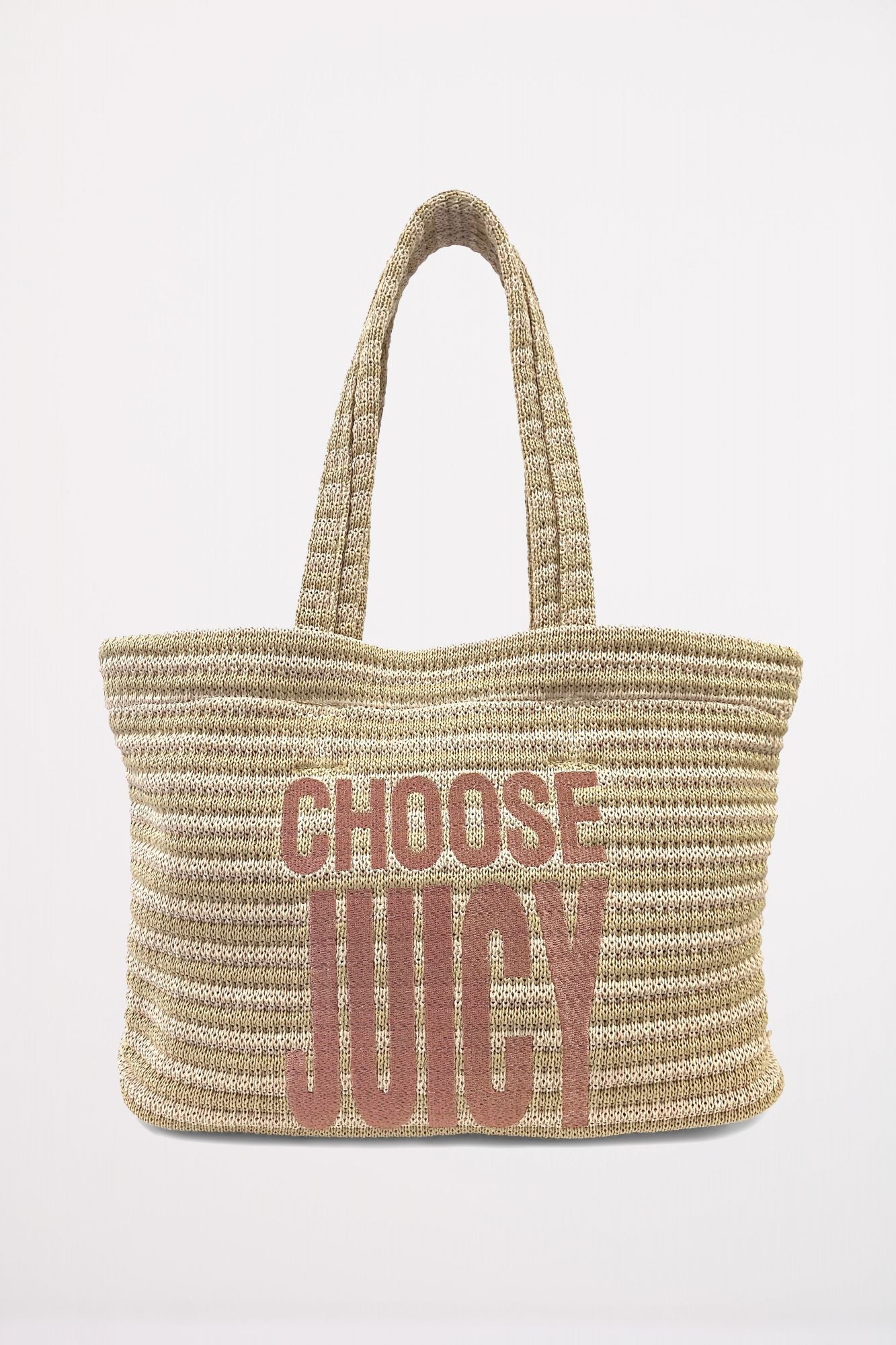 JUICY COUTURE NORA STRAW M en color MARRON CLARO (1)