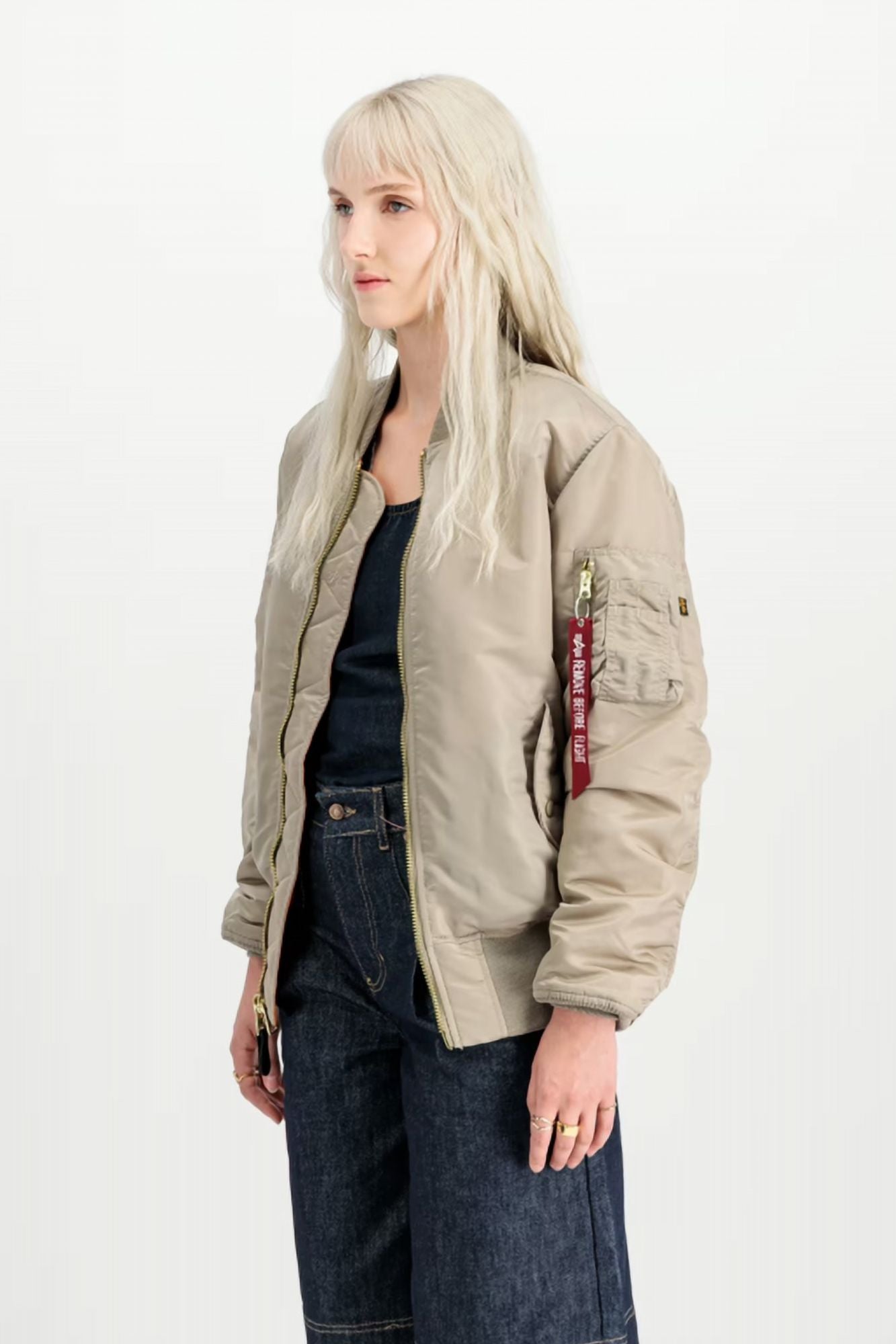 ALPHA INDUSTRIES MA-1 (HERITAGE) en color MARRON CLARO (3)