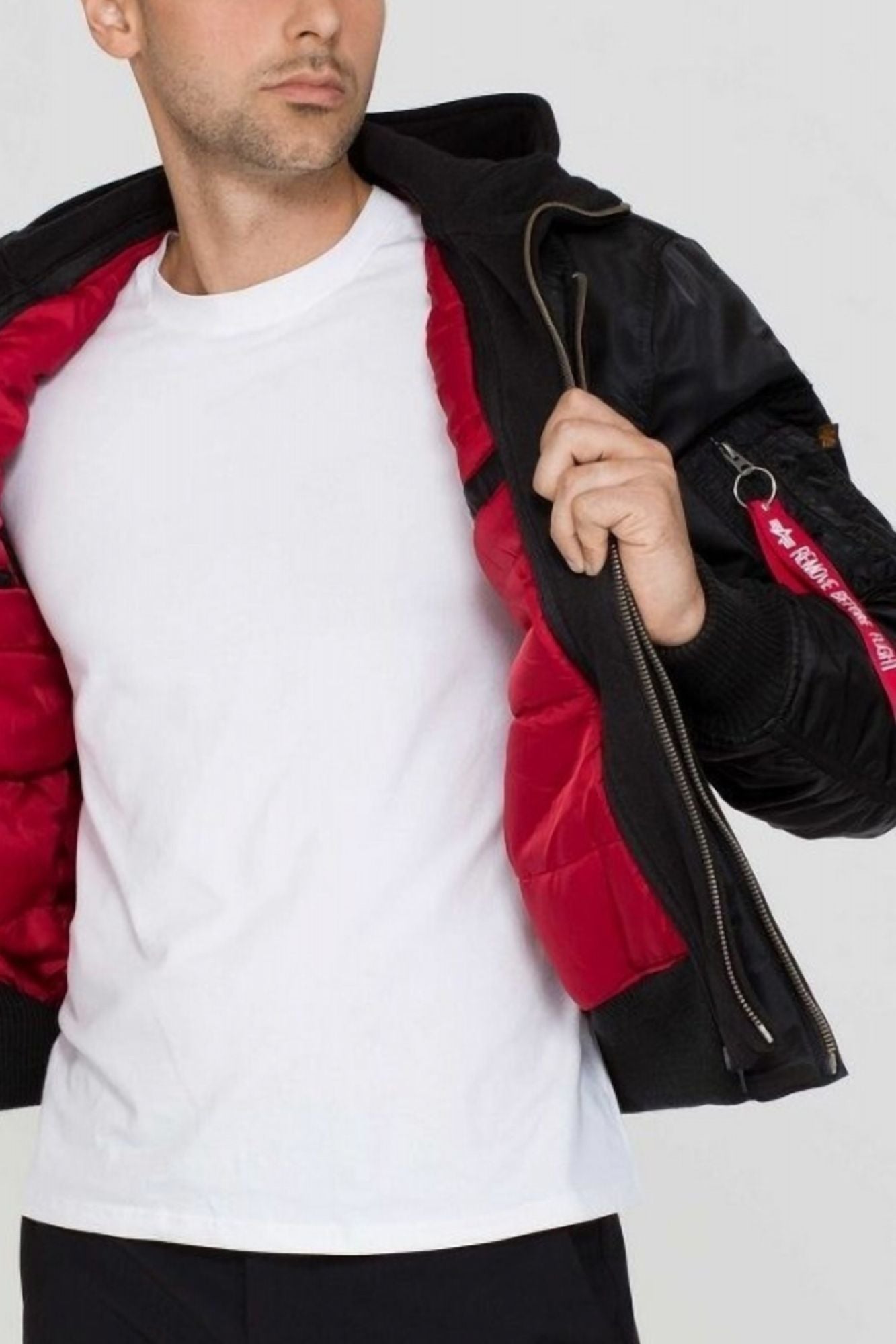 ALPHA INDUSTRIES MA-1 D-TEC en color NEGRO (4)