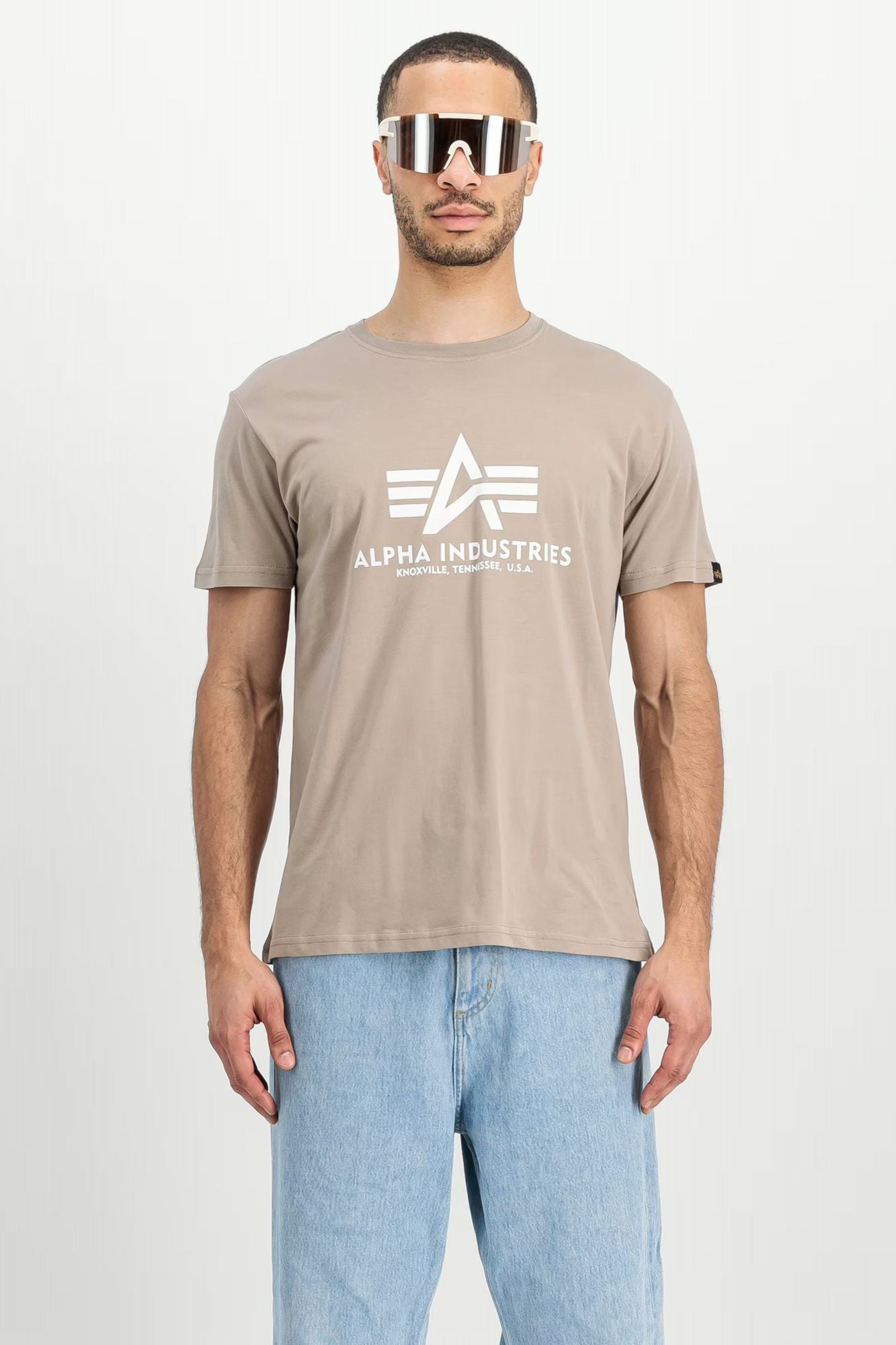 ALPHA INDUSTRIES T-SHIRT en color MARRON (1)