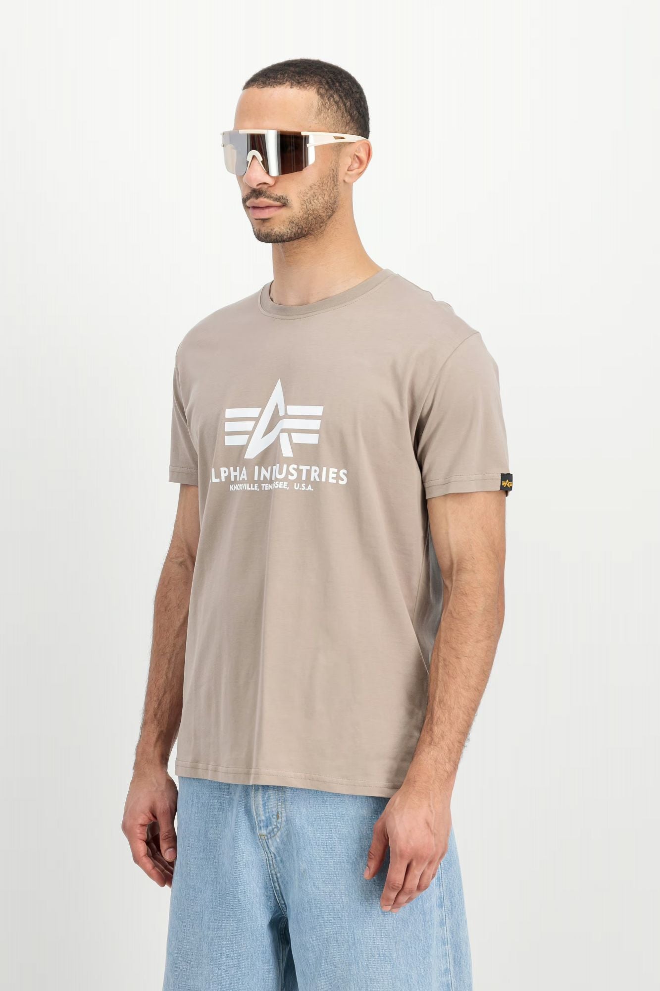 ALPHA INDUSTRIES T-SHIRT en color MARRON (3)