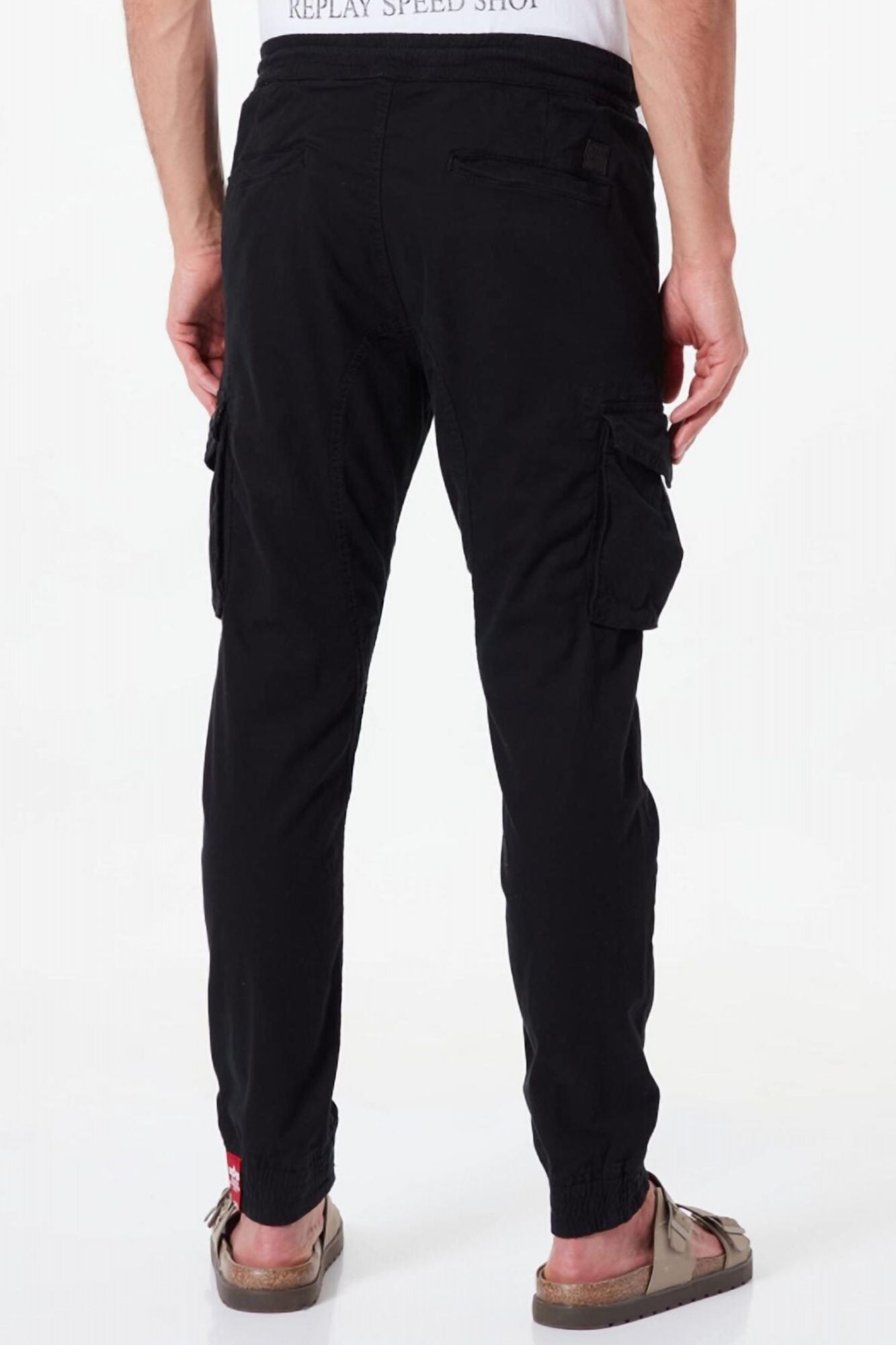 ALPHA INDUSTRIES COTTON TWILL JOGGER en color NEGRO (2)