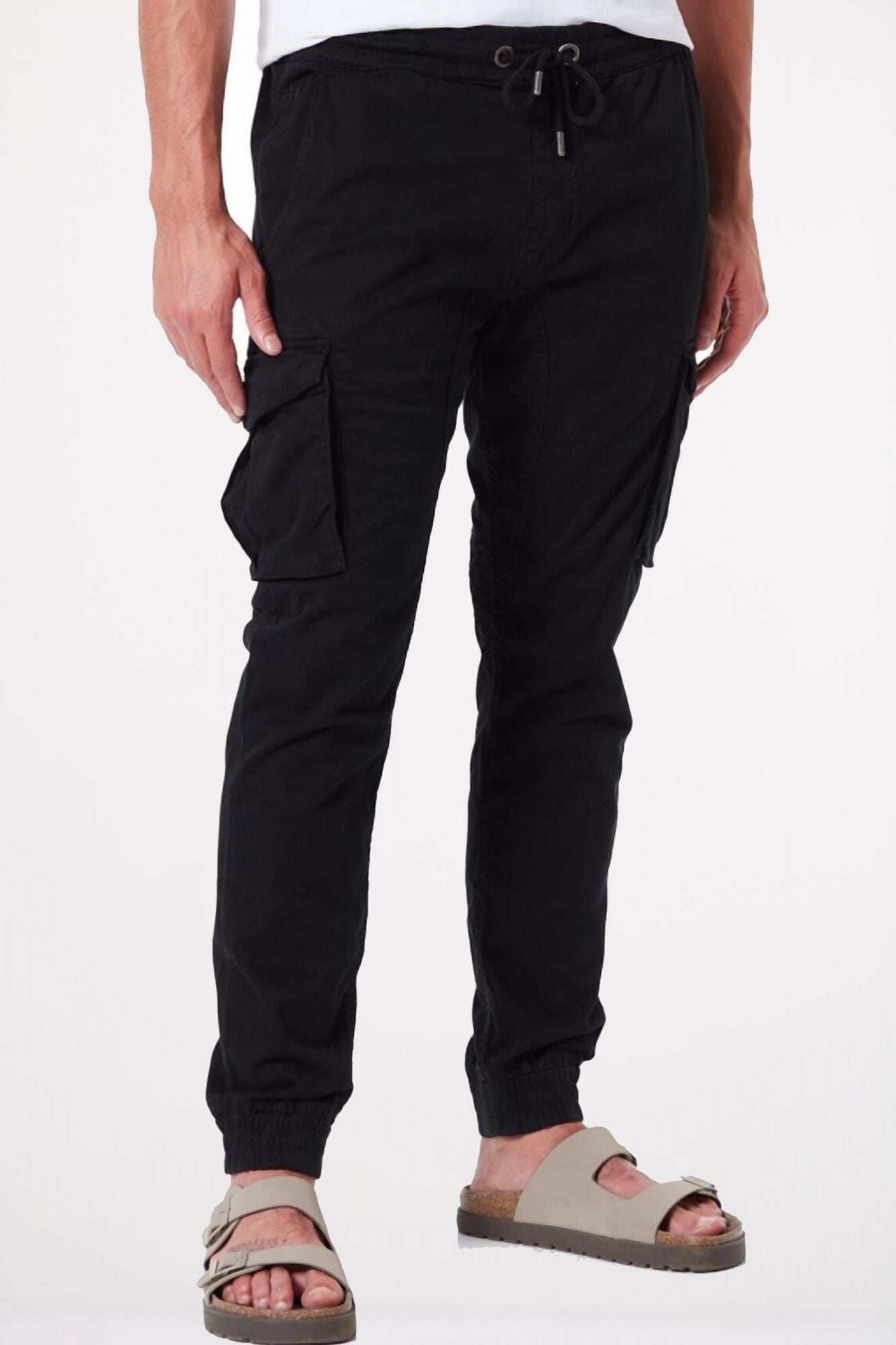 ALPHA INDUSTRIES COTTON TWILL JOGGER en color NEGRO (3)