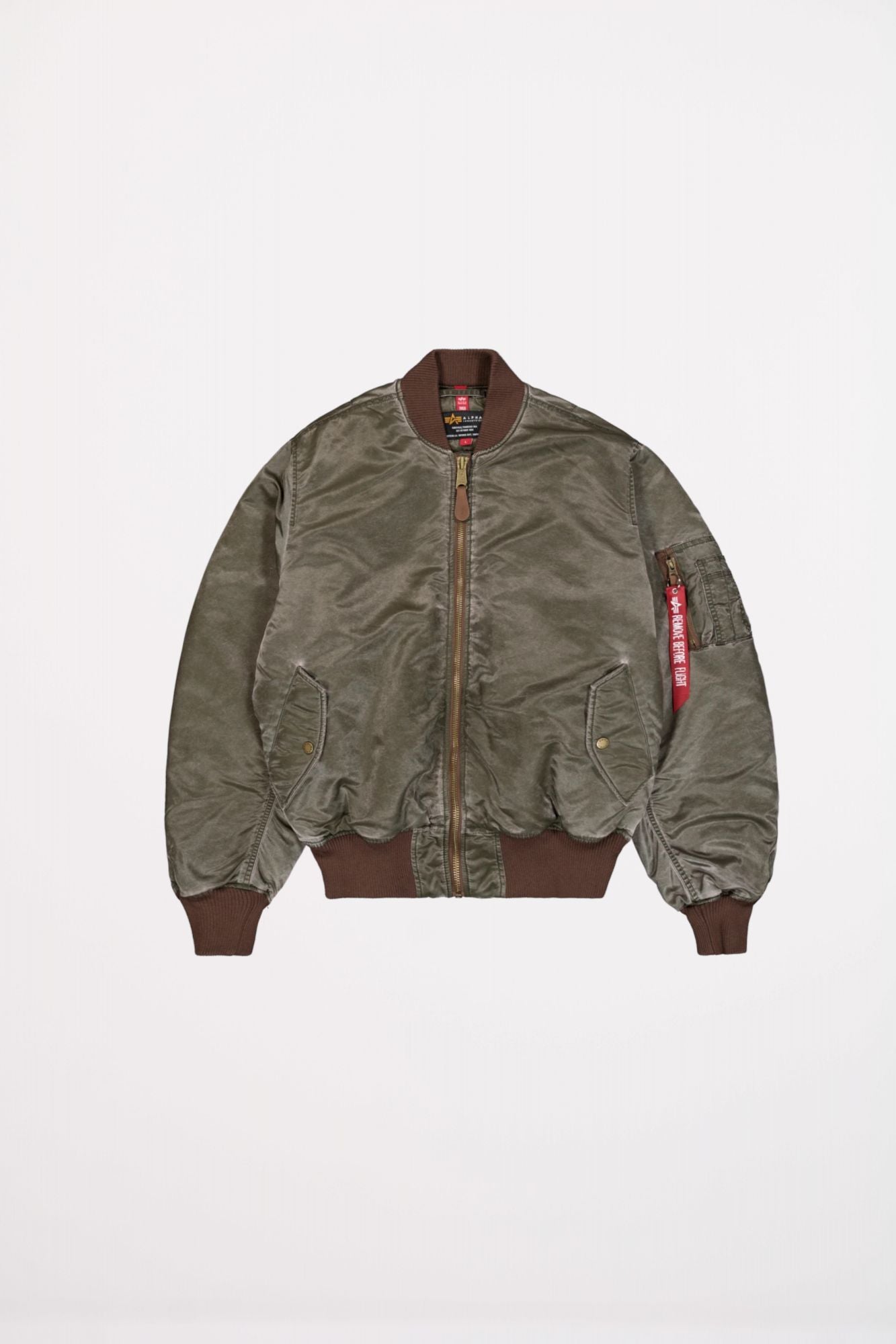 ALPHA INDUSTRIES MA-1 VINTAGE en color VERDE (2)