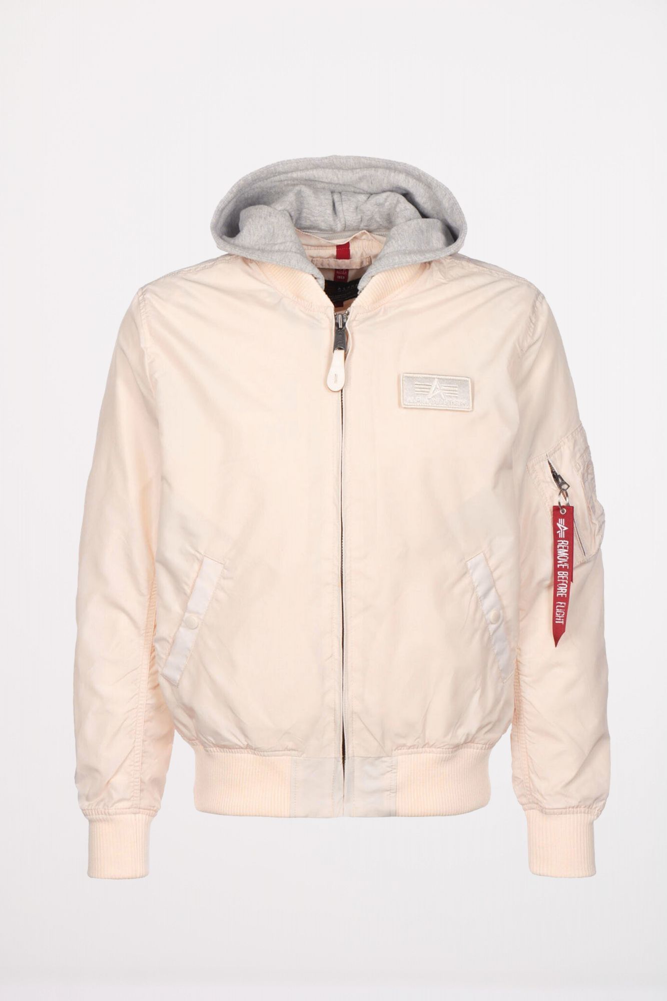 ALPHA INDUSTRIES MA-1 TT HOOD en color BEIS (2)
