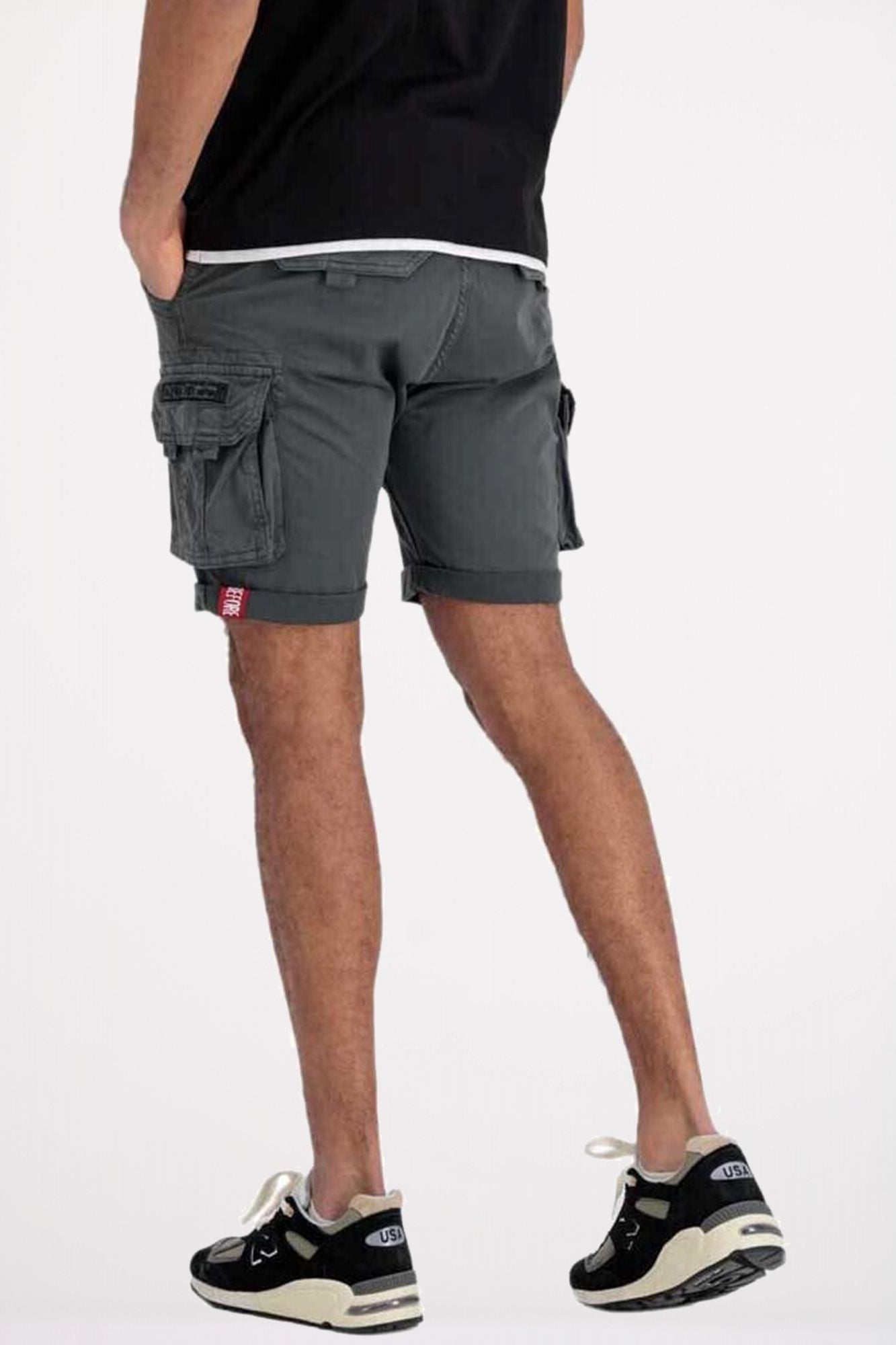 ALPHA INDUSTRIES CREW SHORT en color GRIS (3)