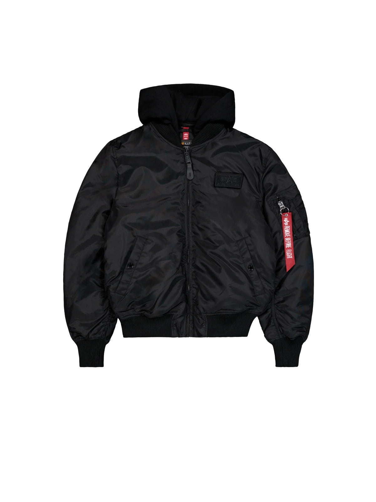 ALPHA INDUSTRIES MA-1 TT HOOD en color NEGRO (5)