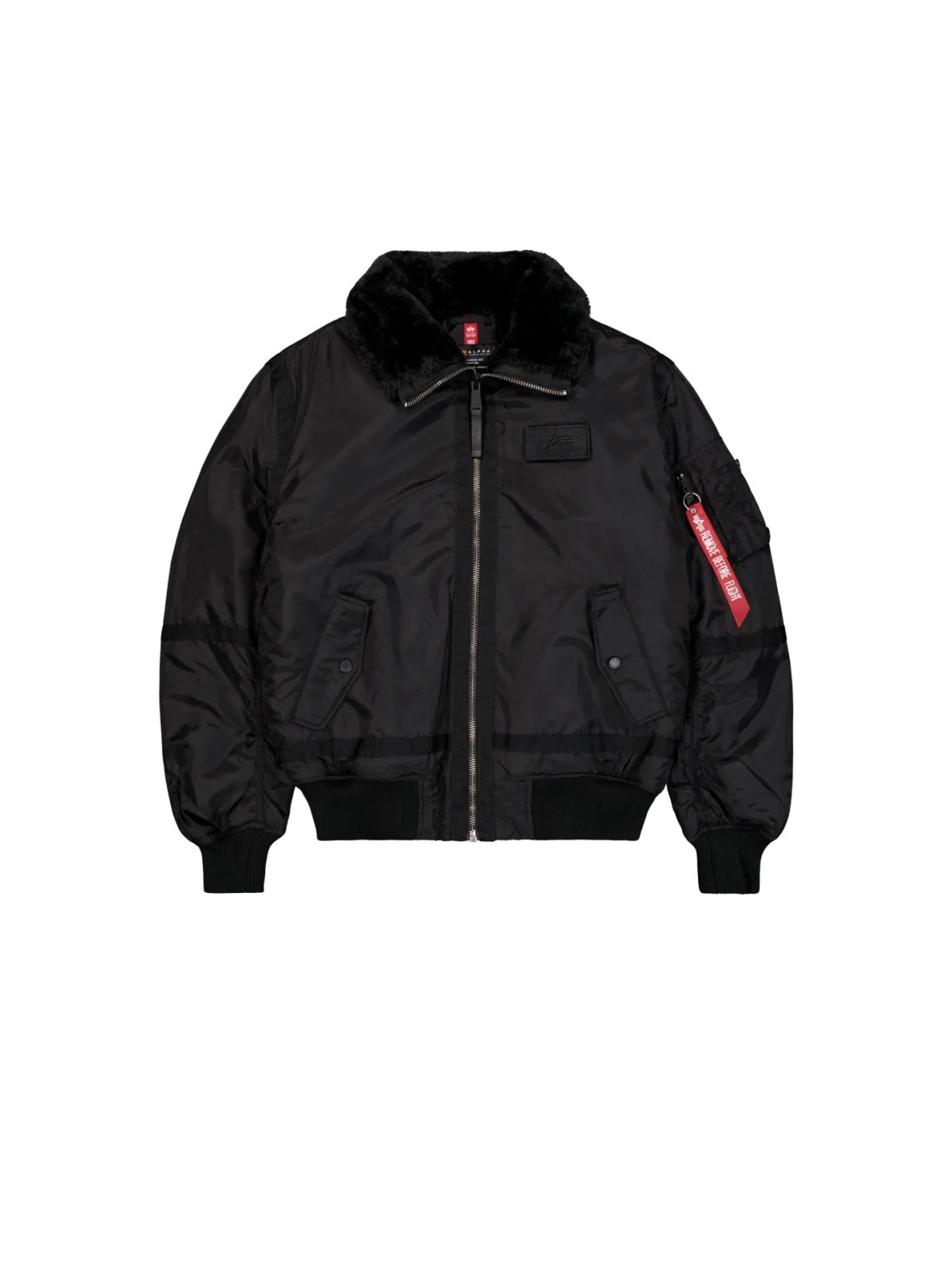 ALPHA INDUSTRIES THE B-15 III TT BOMBER JACKET en color NEGRO (6)