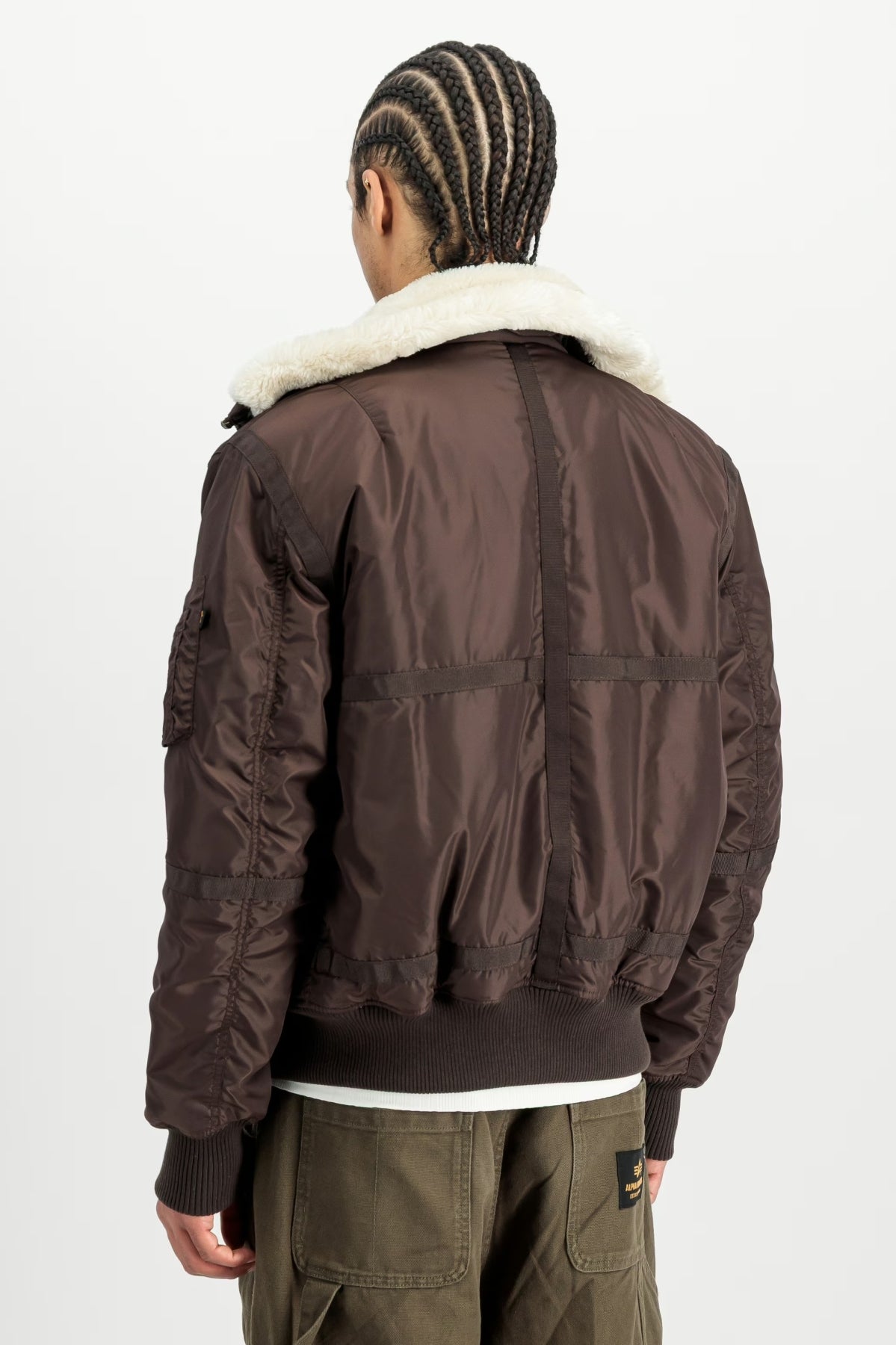 ALPHA INDUSTRIES THE B-15 III TT BOMBER JACKET en color MARRON (2)