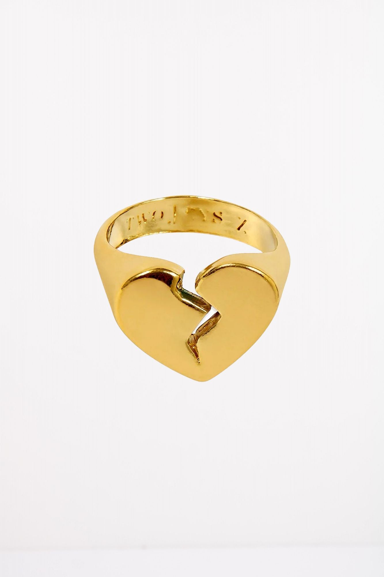 TWOJEYS BROKEN HEART RING  en color ORO (2)
