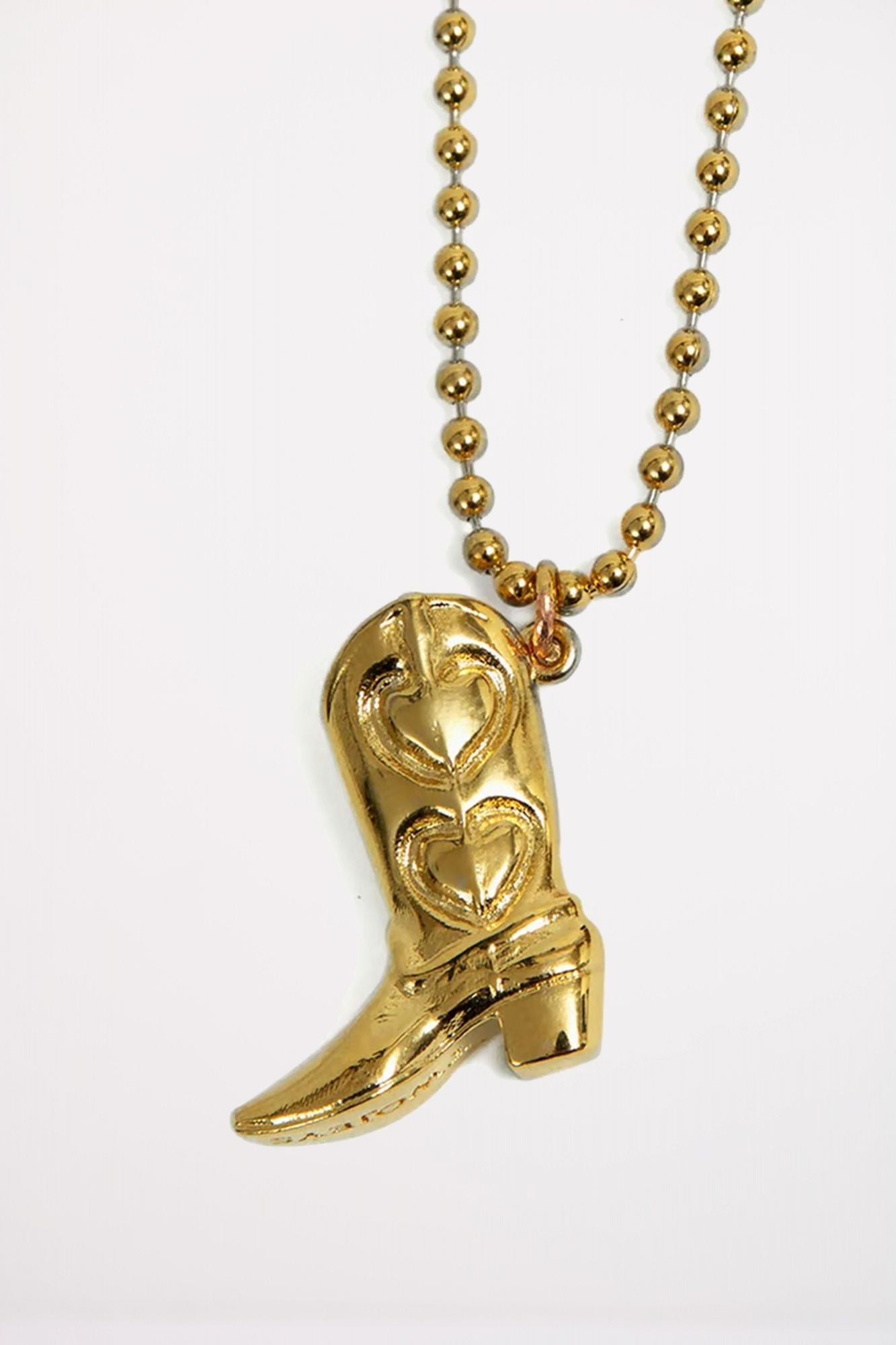 TWOJEYS BOOT NECKLACE en color ORO (2)