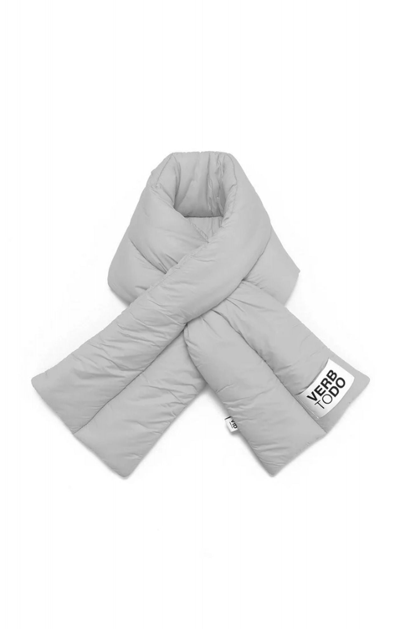 VERB TO DO SCARF NYLON PUFFER en color GRIS (1)
