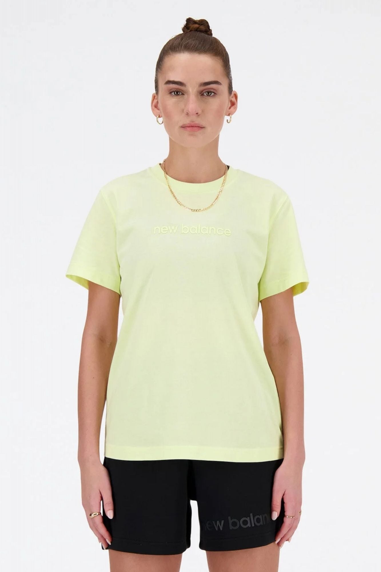 NEW BALANCE HYPER DENSITY JERSEY T-SHIRT en color AMARILLO (1)
