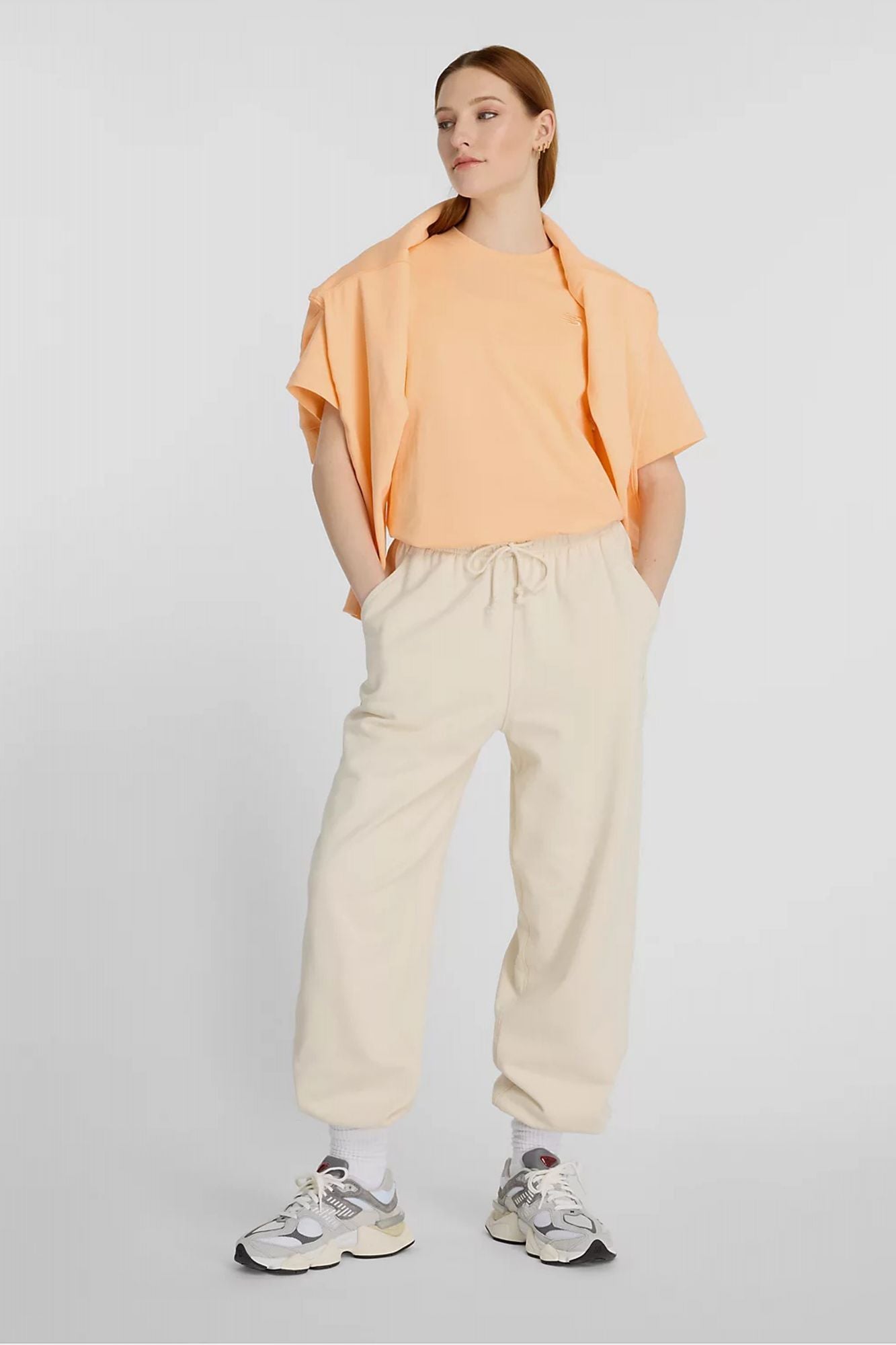 NEW BALANCE ATHLETICS JERSEY T-SHIRT en color NARANJA (4)