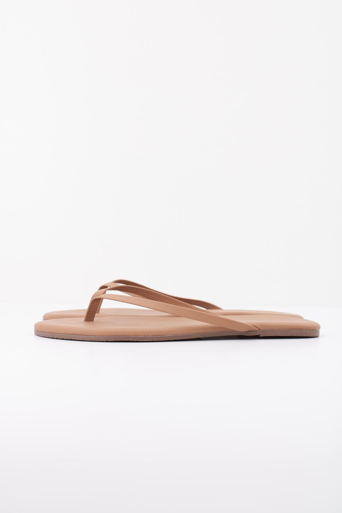 TKEES  SANDALIA PLANA  en color MARRON CLARO (1)