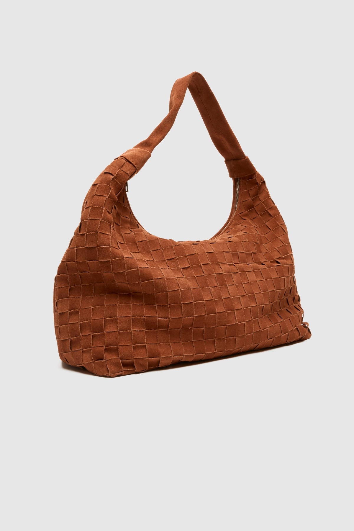 NUNOO MAXI DANDY BRAIDED SUEDE en color MARRON (3)