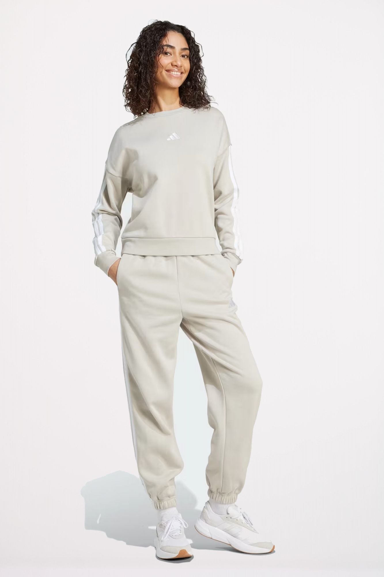 ADIDAS W 3S FL SWT en color BEIS (4)