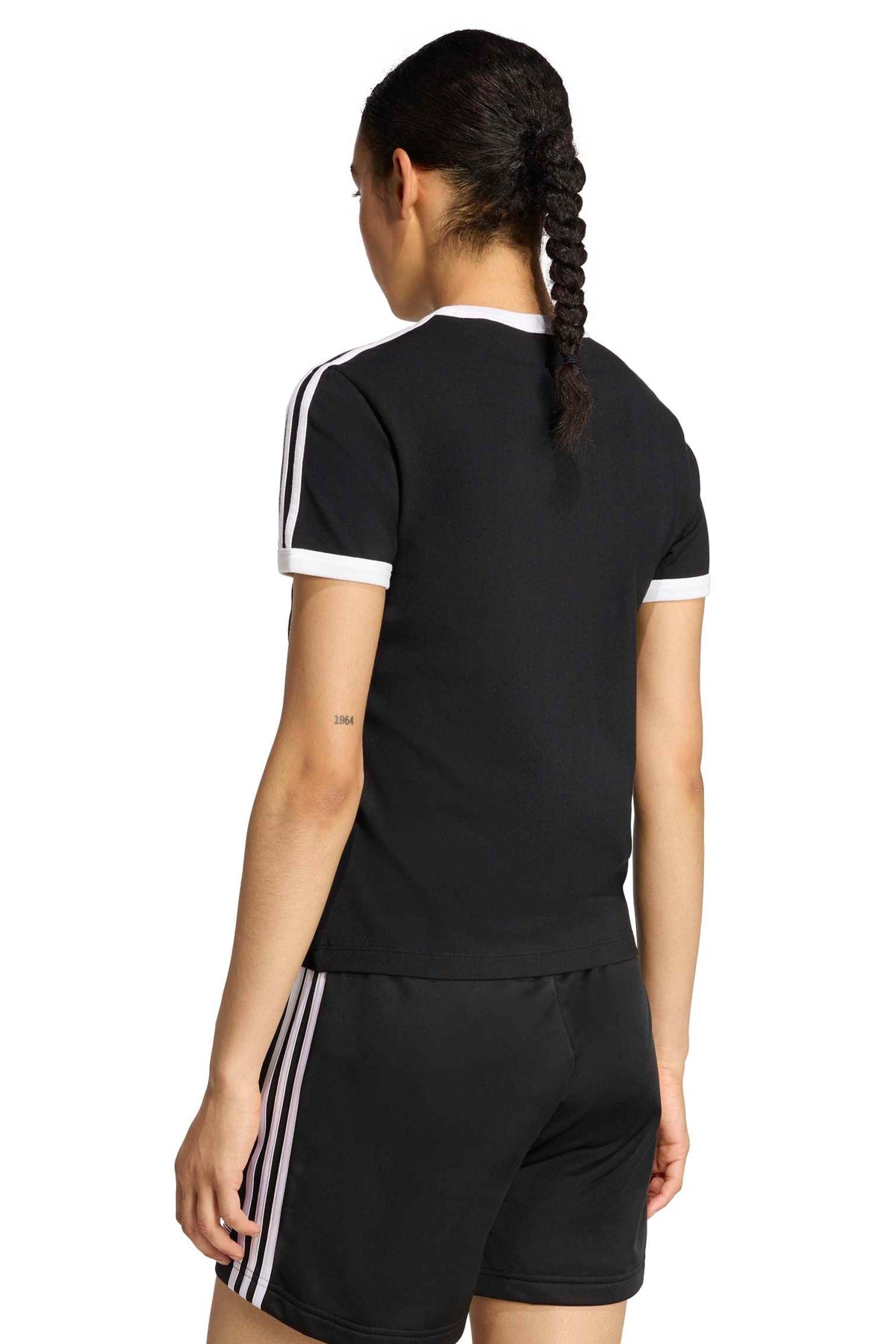 ADIDAS ORIGINALS KD7980 3S TEE SLIM en color NEGRO (2)