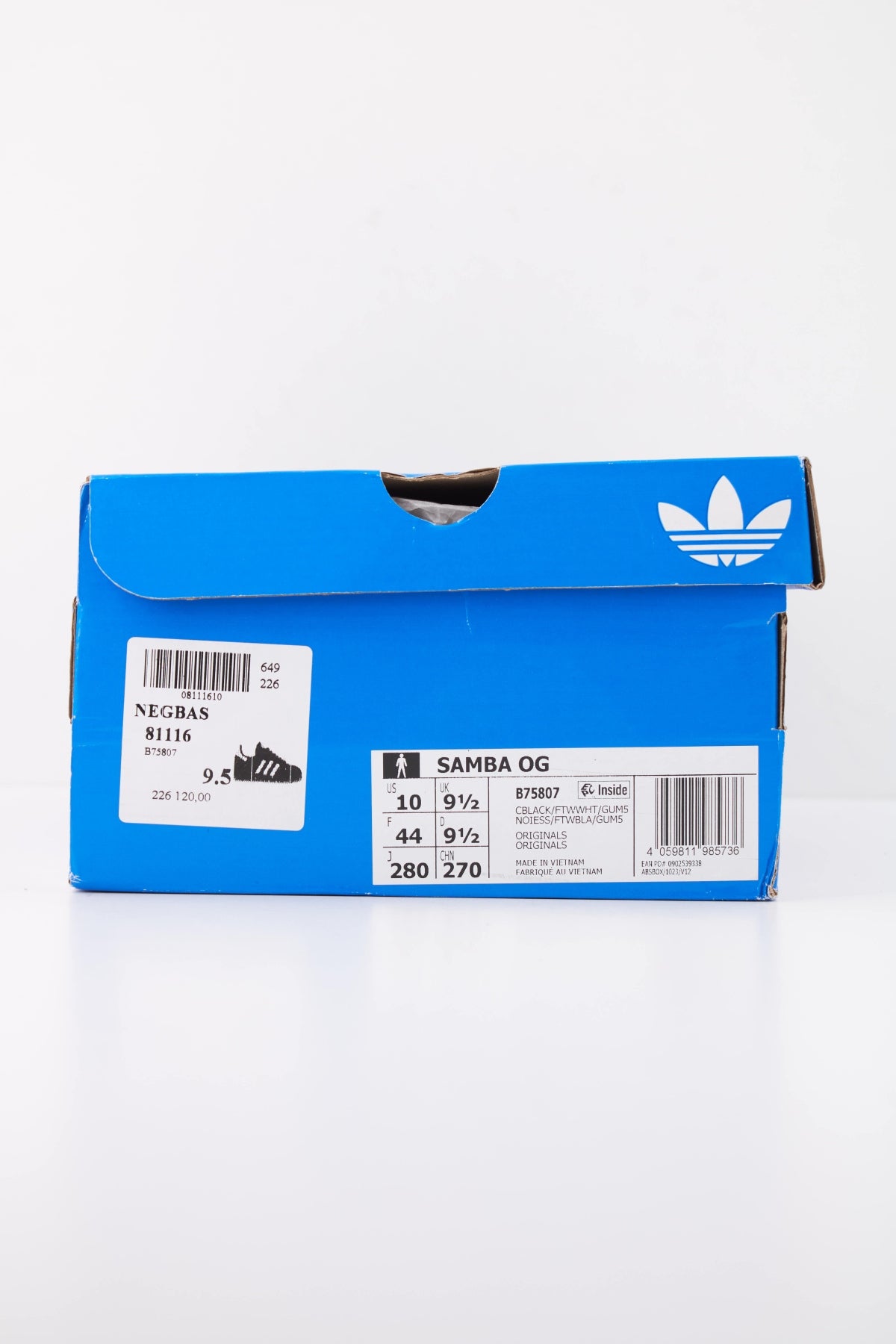 ADIDAS ORIGINALS SAMBA OG en color NEGRO (6)