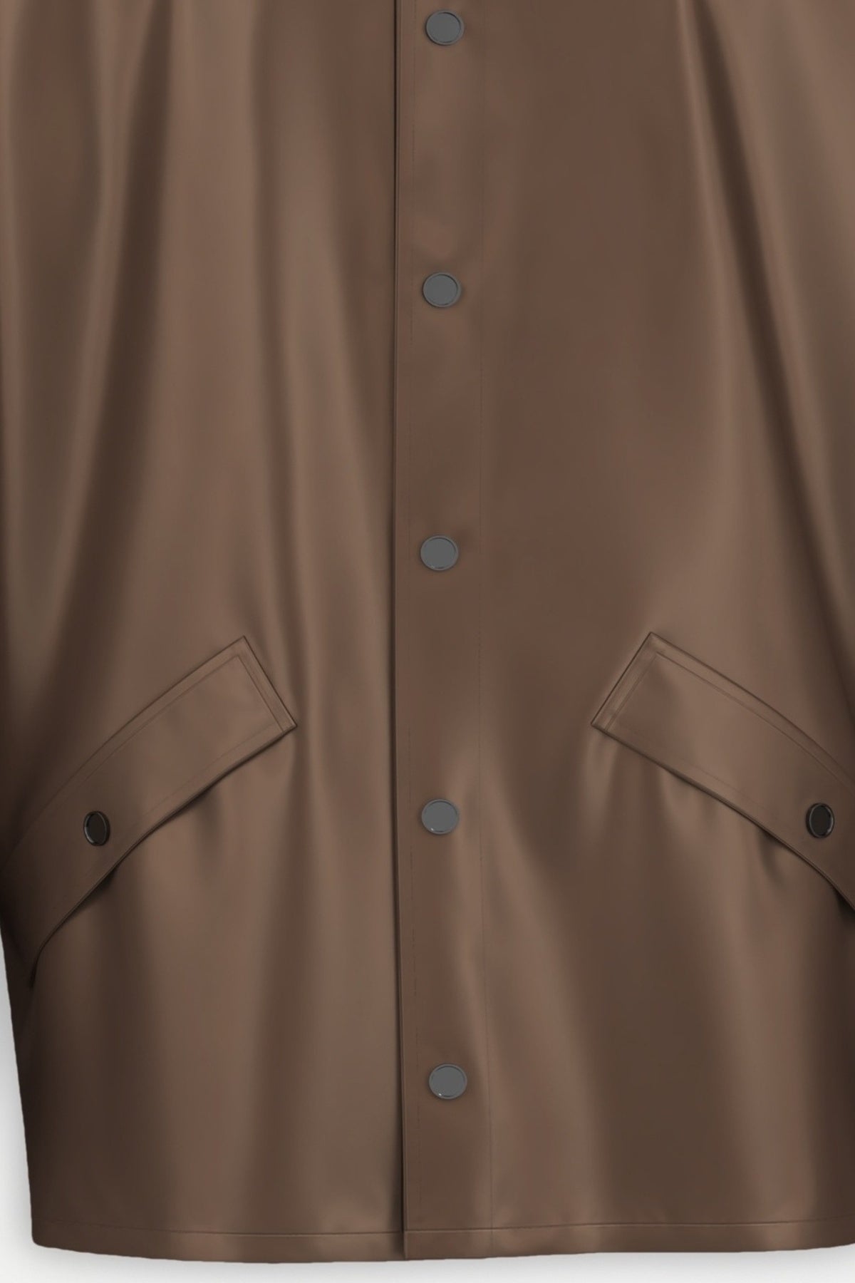 RAINS 12010R LONG JACKET W3 en color MARRON (2)