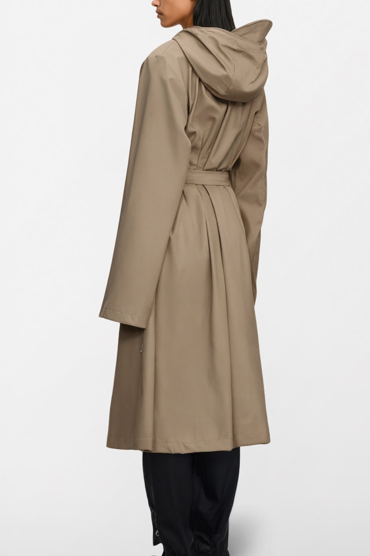 RAINS 12040R LONGER W JACKET W3 en color MARRON CLARO (3)