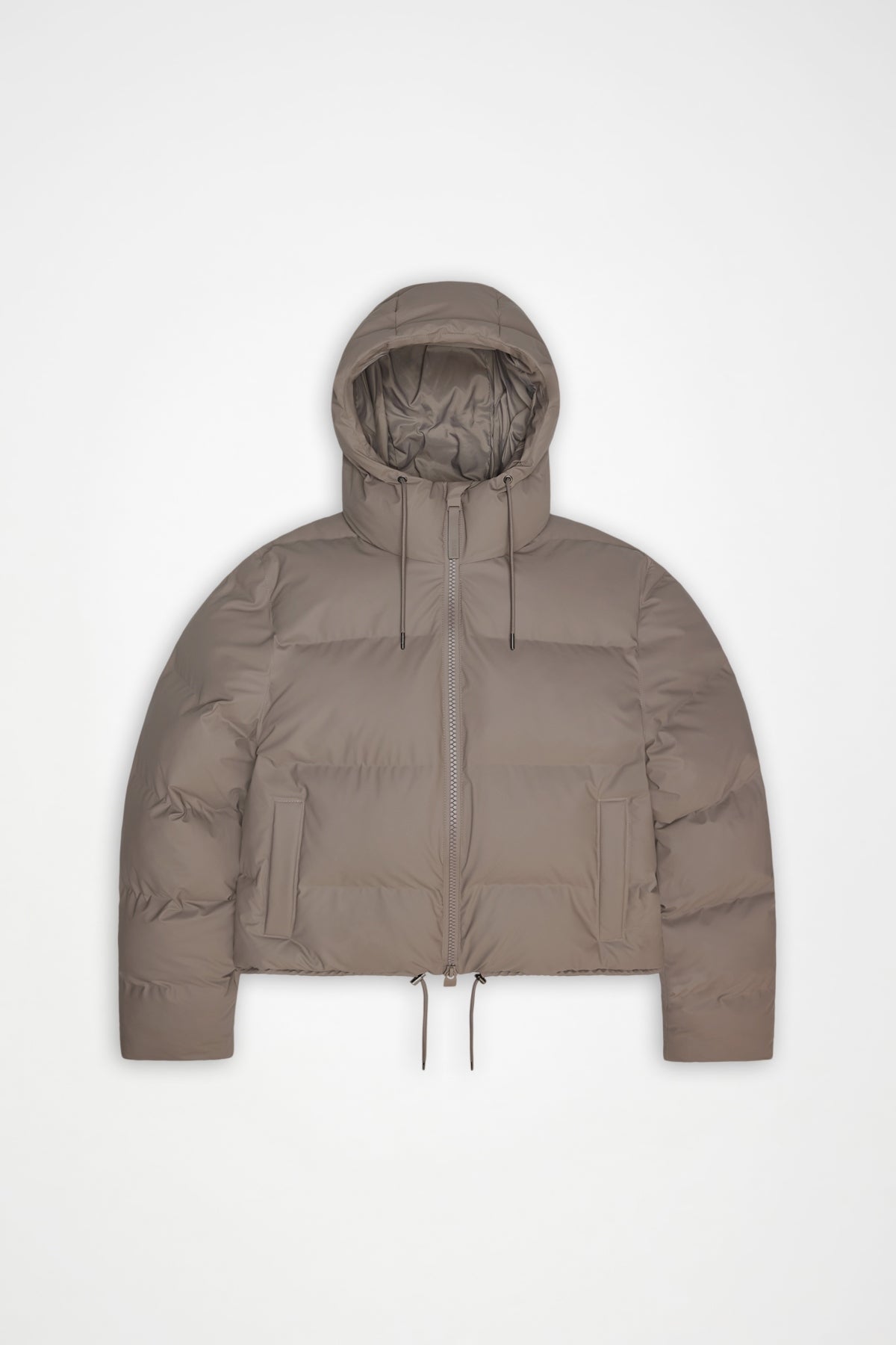 RAINS 15150R ALTA SHORT PUFFER JACKET W3T en color BEIS (3)