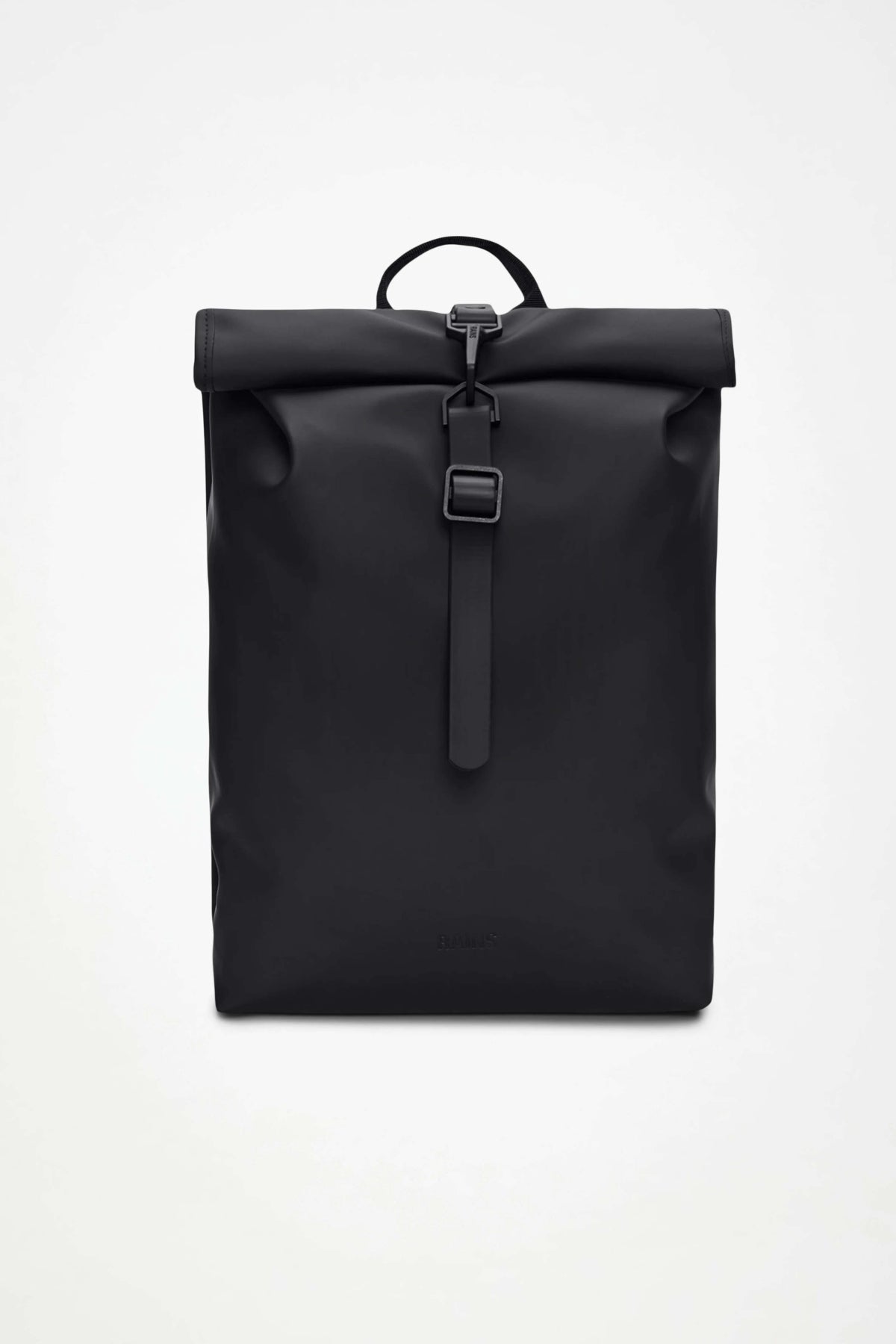 RAINS ROLLTOP RUCKSACK MINI W3 en color NEGRO (4)