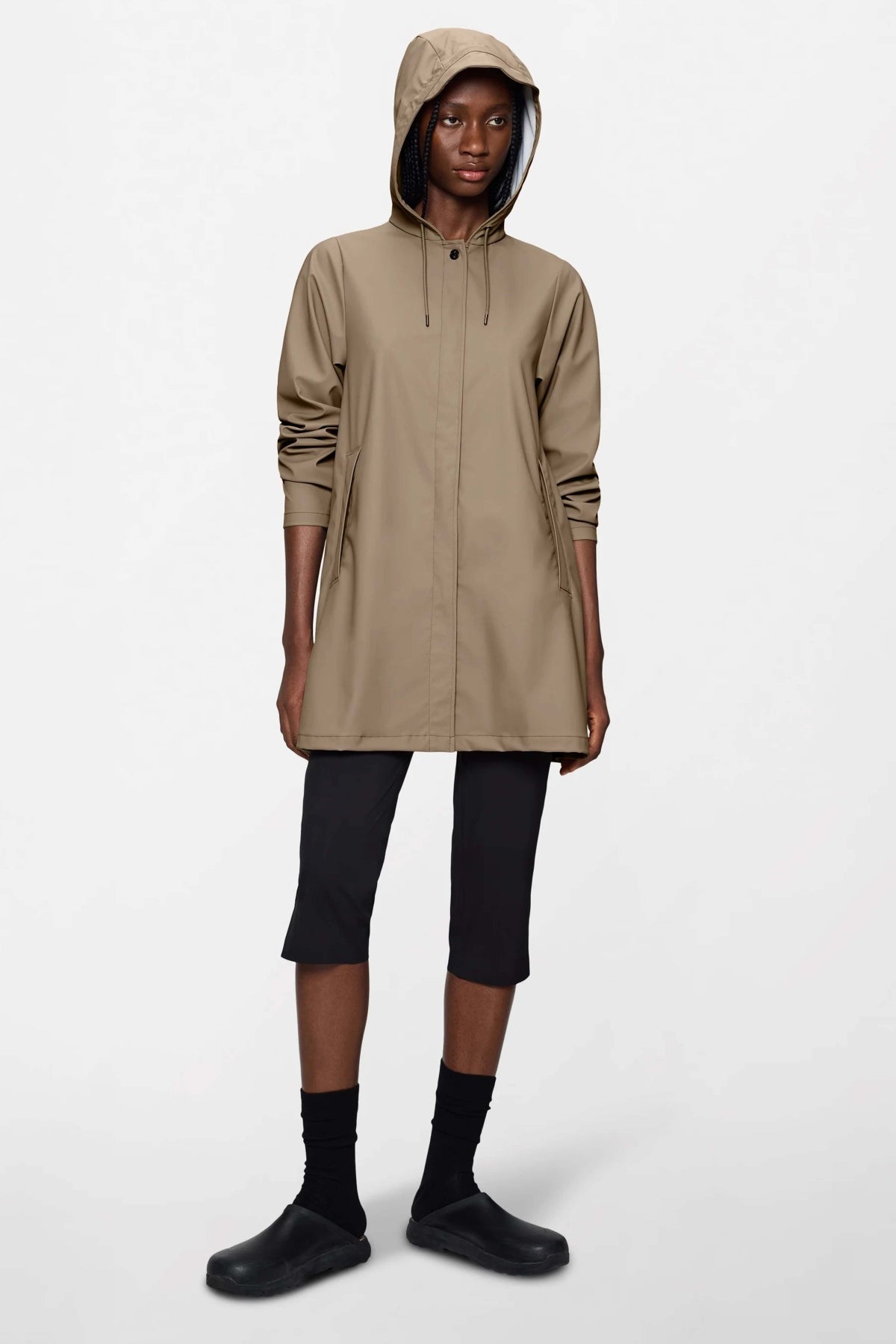 RAINS  LINE W JACKET W3  en color MARRON (3)