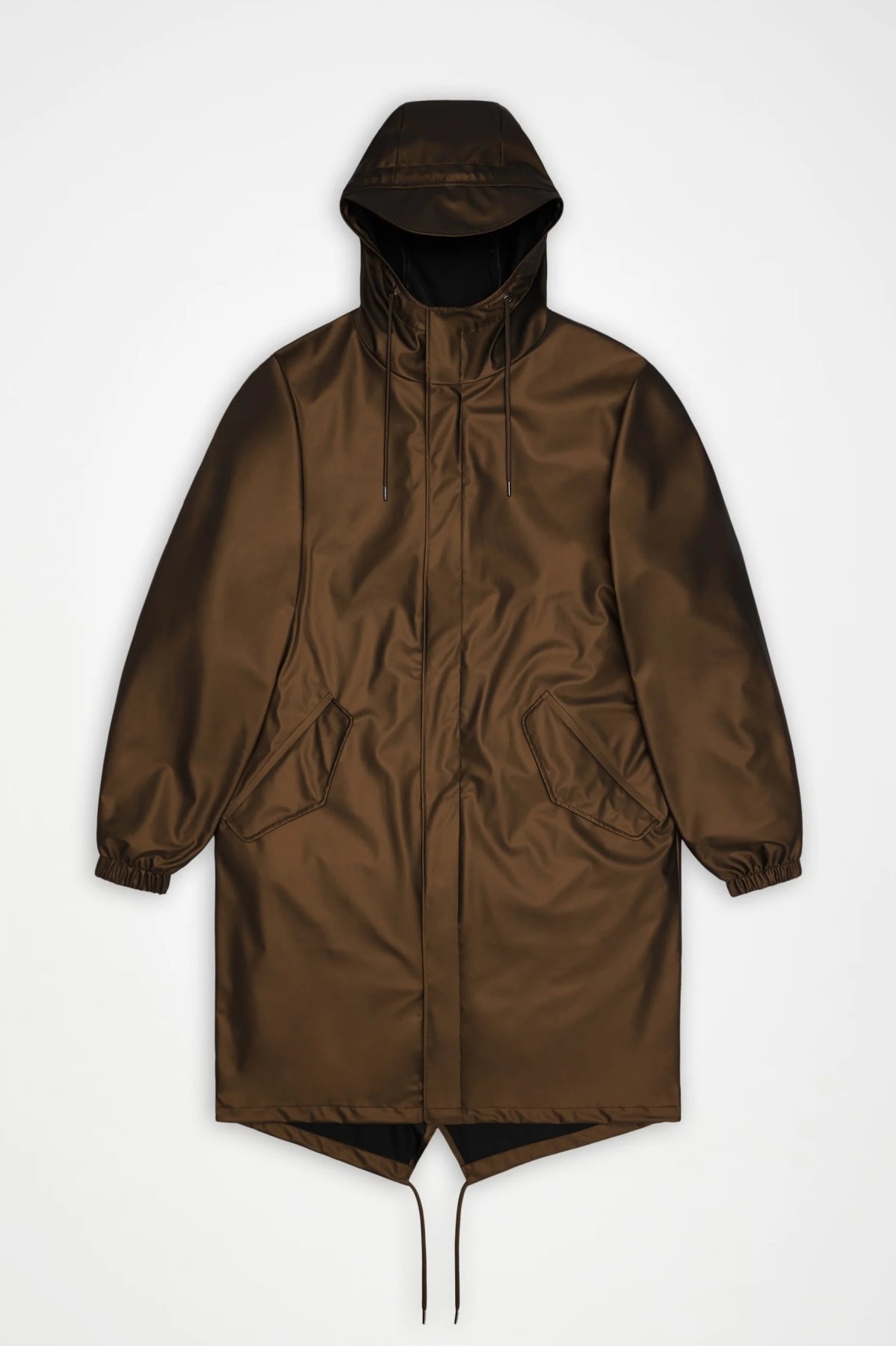 RAINS 18140R FISHTAIL PARKA W3 en color MARRON (1)