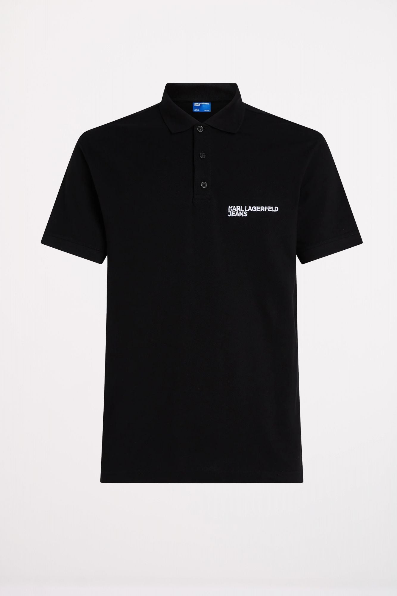 KARL LAGERFELD JEANS  KLJ REGULAR PIQUE POLO  en color NEGRO (2)