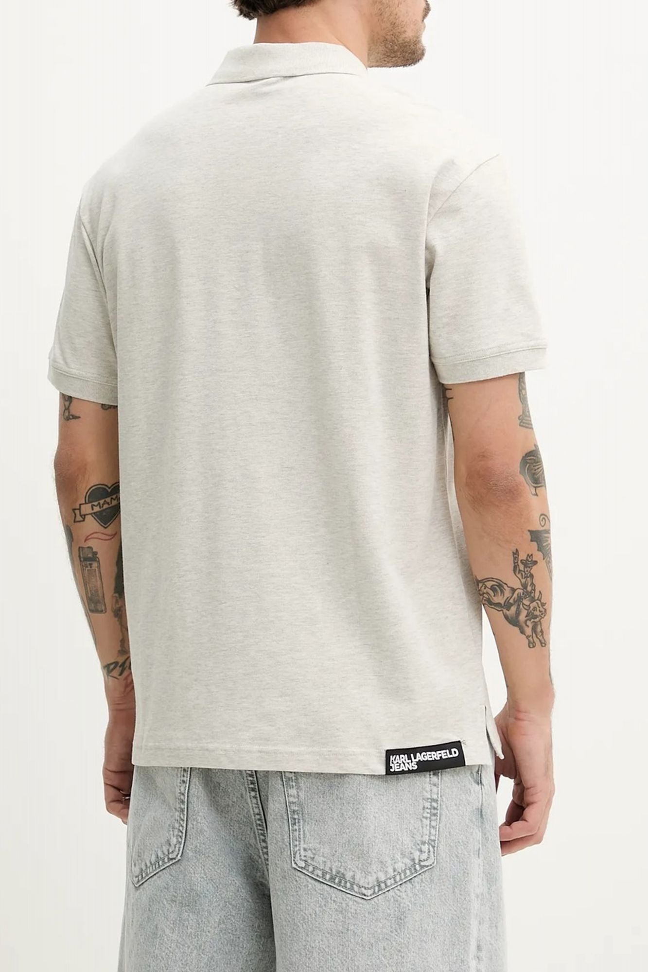 KARL LAGERFELD JEANS  KLJ REGULAR PIQUE POLO  en color BEIS (2)