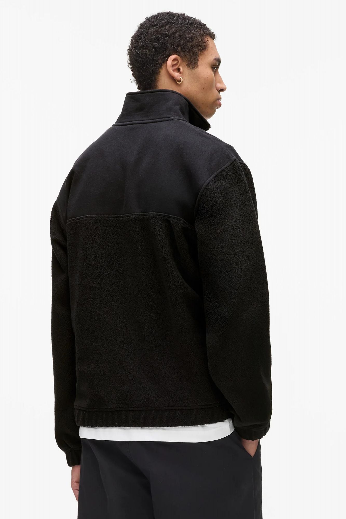 KARL LAGERFELD JEANS KLJ REG POLAR FLEECE ZIP S en color NEGRO (3)