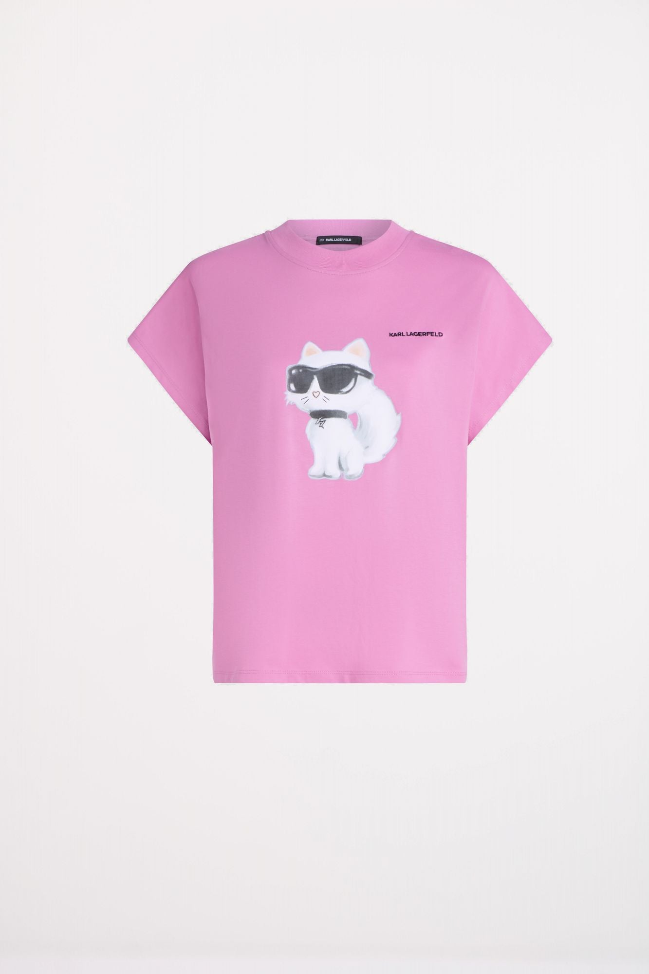 KARL LAGERFELD JEANS IKON AQUARELLE C LOOSE T-S en color ROSA (2)