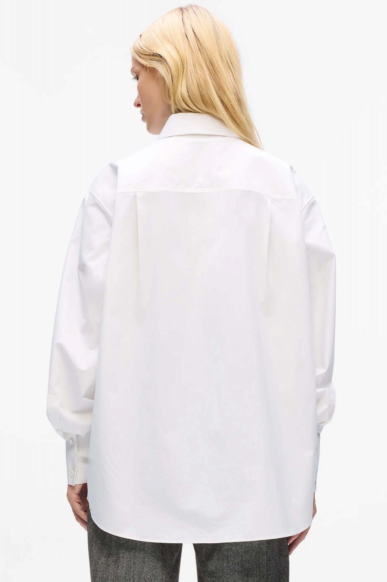 KARL LAGERFELD JEANS SIGNATURE SEQUINS T-SHIRT en color BLANCO (3)