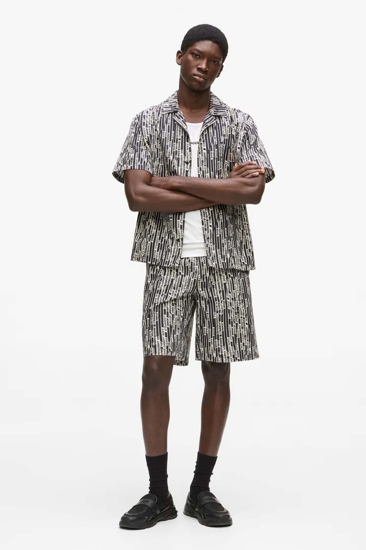 KARL LAGERFELD JEANS PANTS en color NEGRO (1)